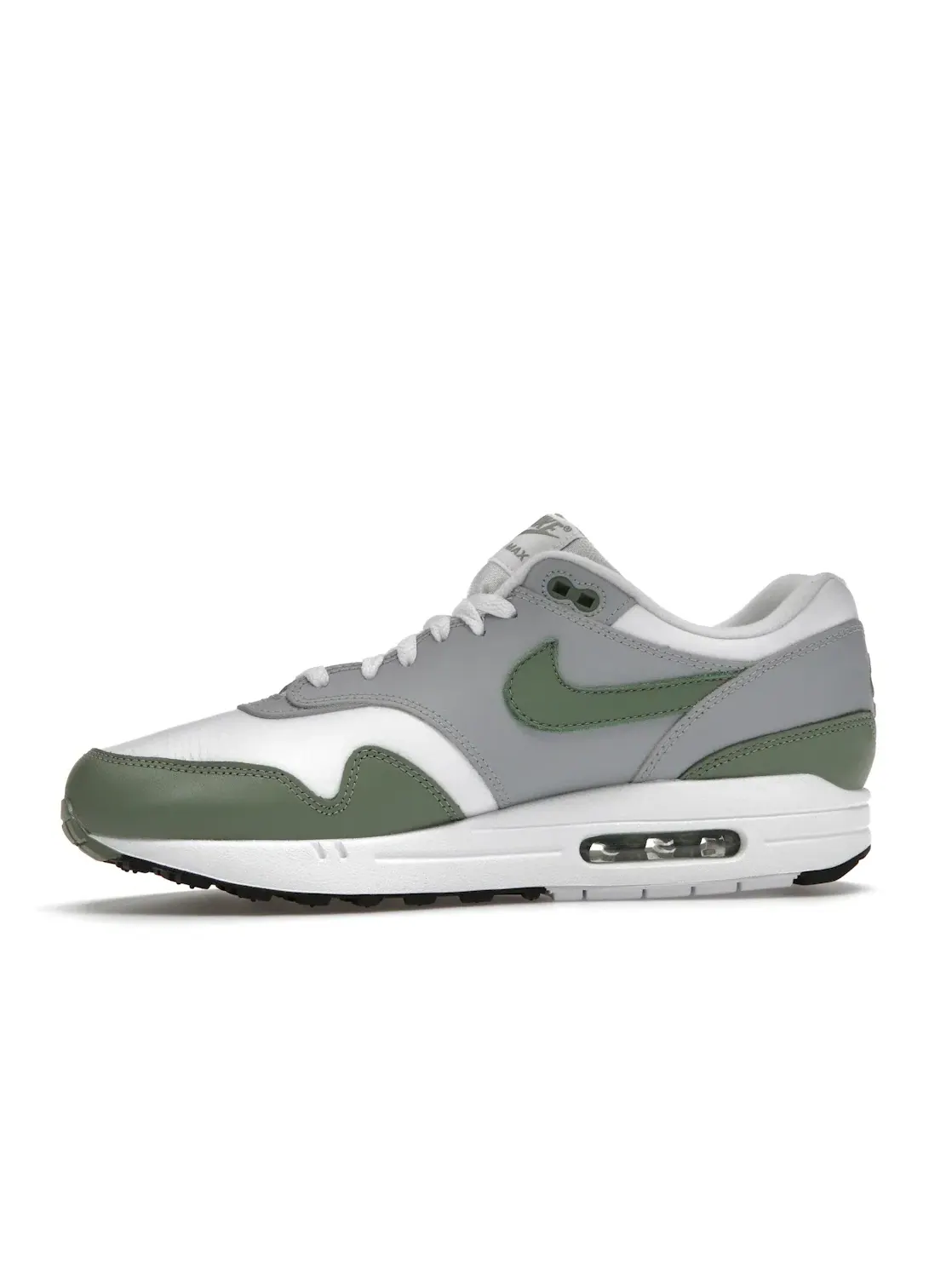 Мужские кроссовки с кожаным верхом Nike Air Max 1 — изображение 3 из 4, белый/-серый-черный