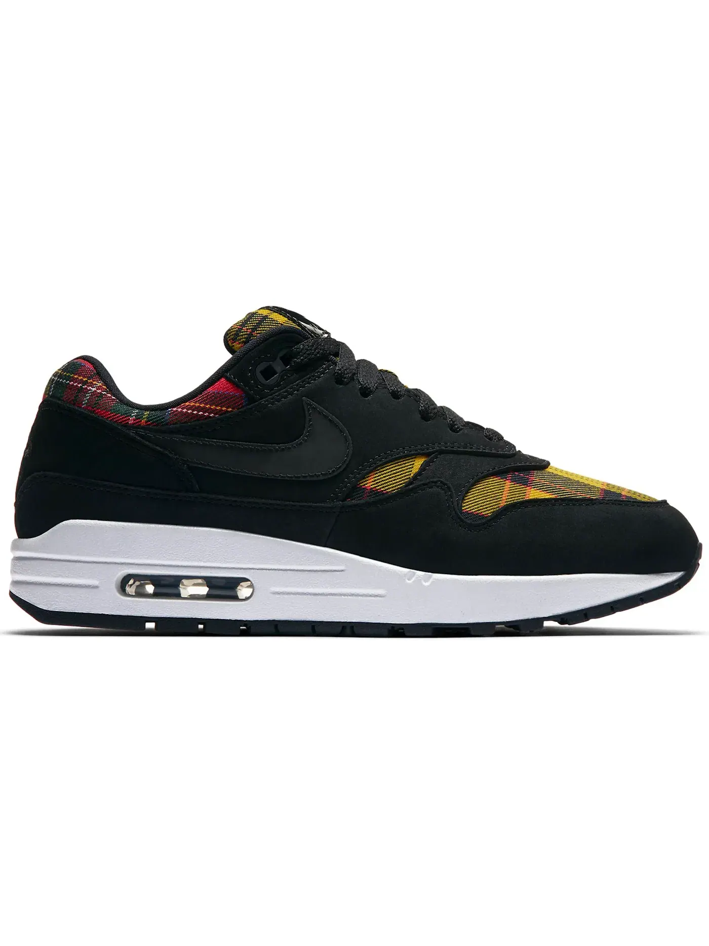 Женские кроссовки Lifestyle с принтом Nike Air Max 1 Nike — изображение 1 из 1, черный/черный-красный