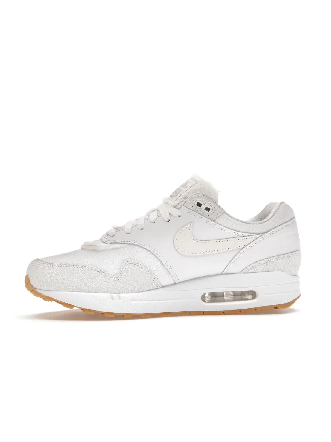 Мужские кроссовки с замшевыми вставками Nike Air Max 1 — изображение 3 из 4, белый/красный