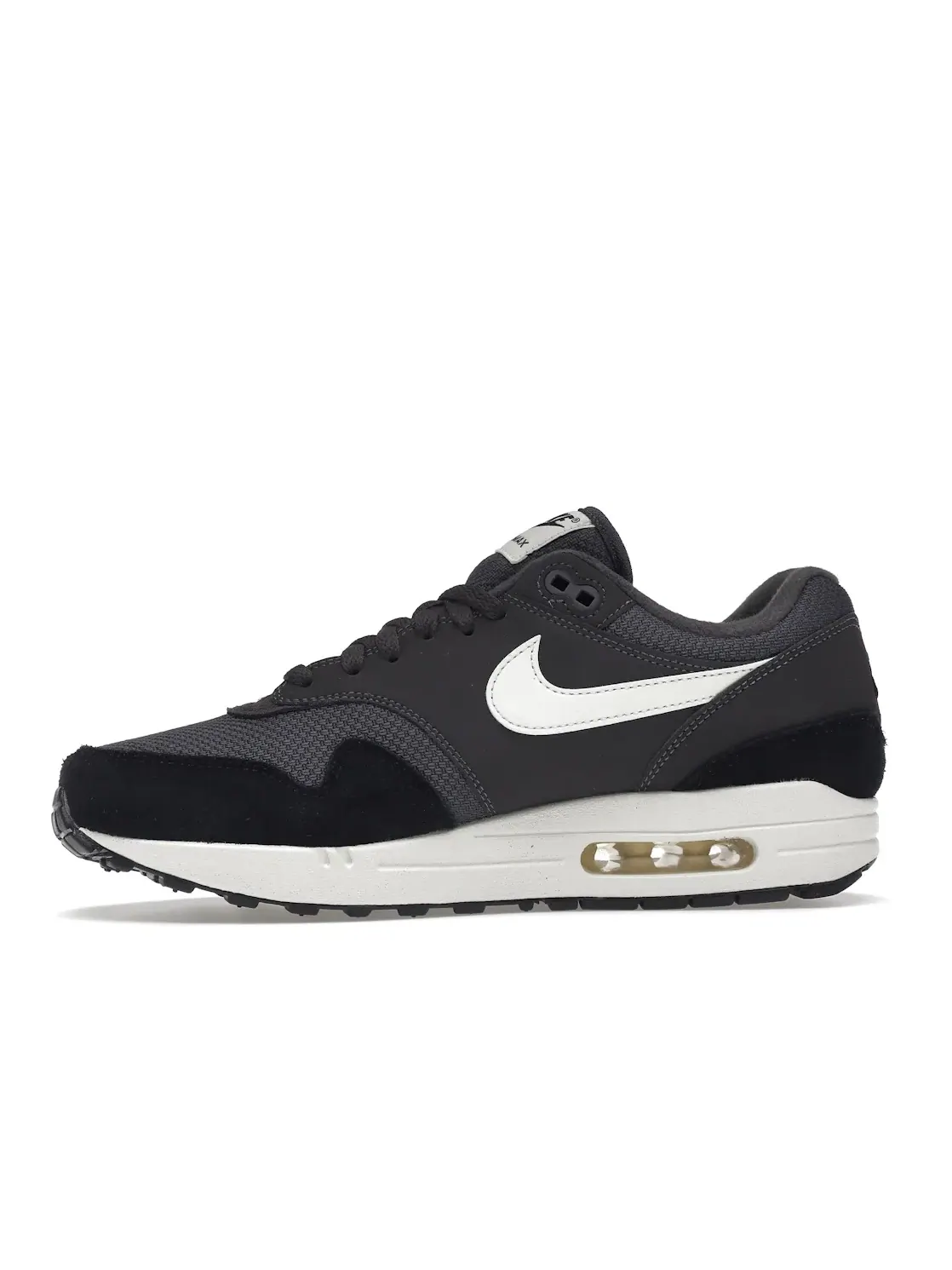 Мужские кроссовки с видимой подушкой Air Max Nike Air Max 1 — изображение 3 из 4, серый/--черный