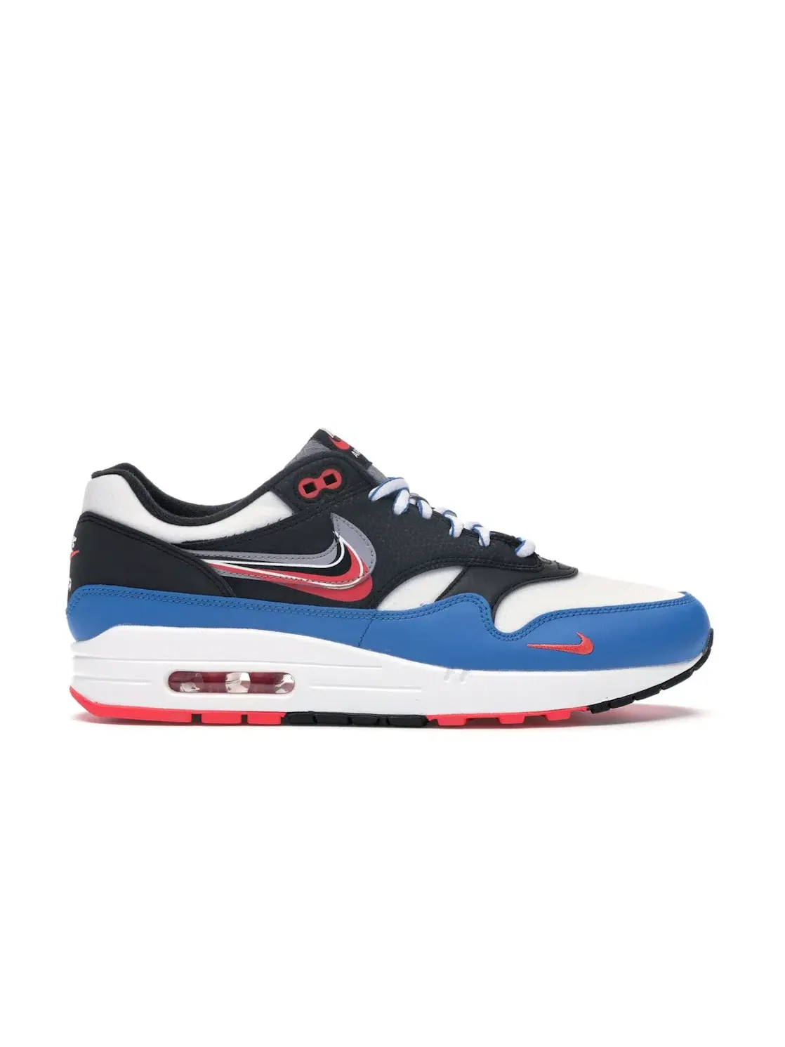 Мужские кроссовки с верхом из кожи Nike Air Max 1 Time Capsule Pack Nike — изображение 1 из 4, черный/серый-синий