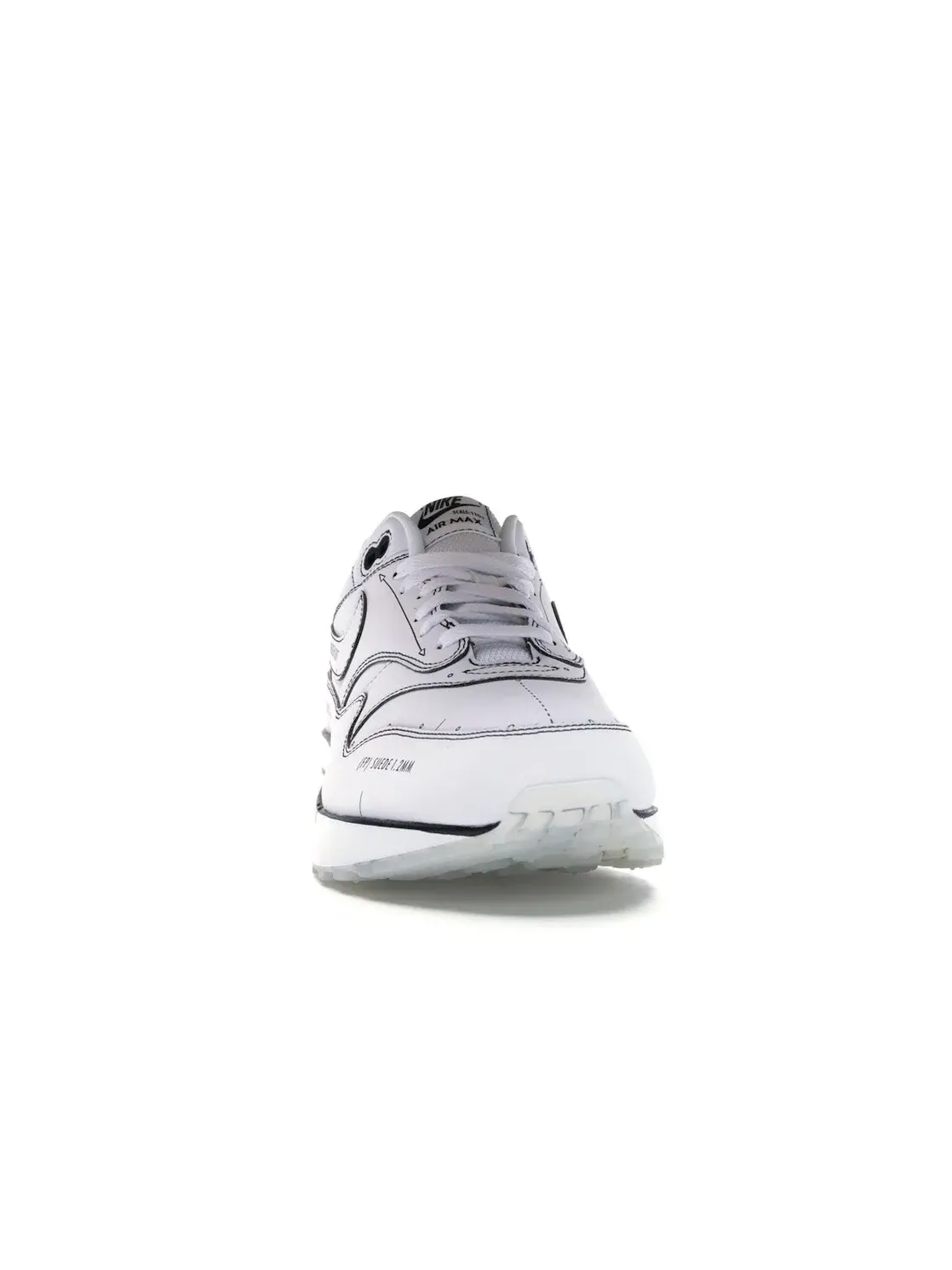 Мужские кроссовки Lifestyle Nike Air Max 1 — изображение 2 из 4, белый/черный-серый