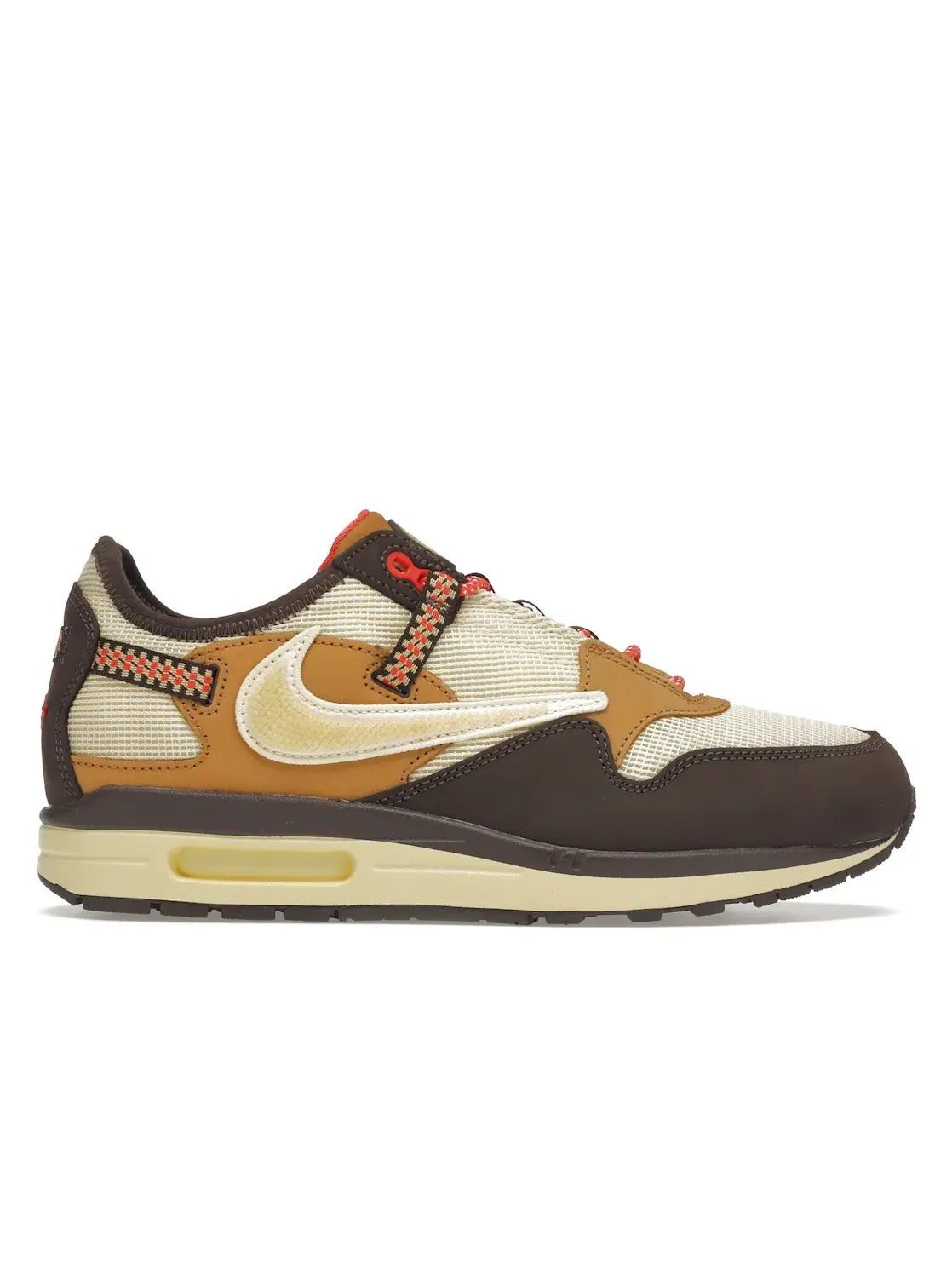 Мужские кроссовки Lifestyle Nike Air Max 1 Travis Scott Cactus Jack — изображение 1 из 4, коричневый/--красный
