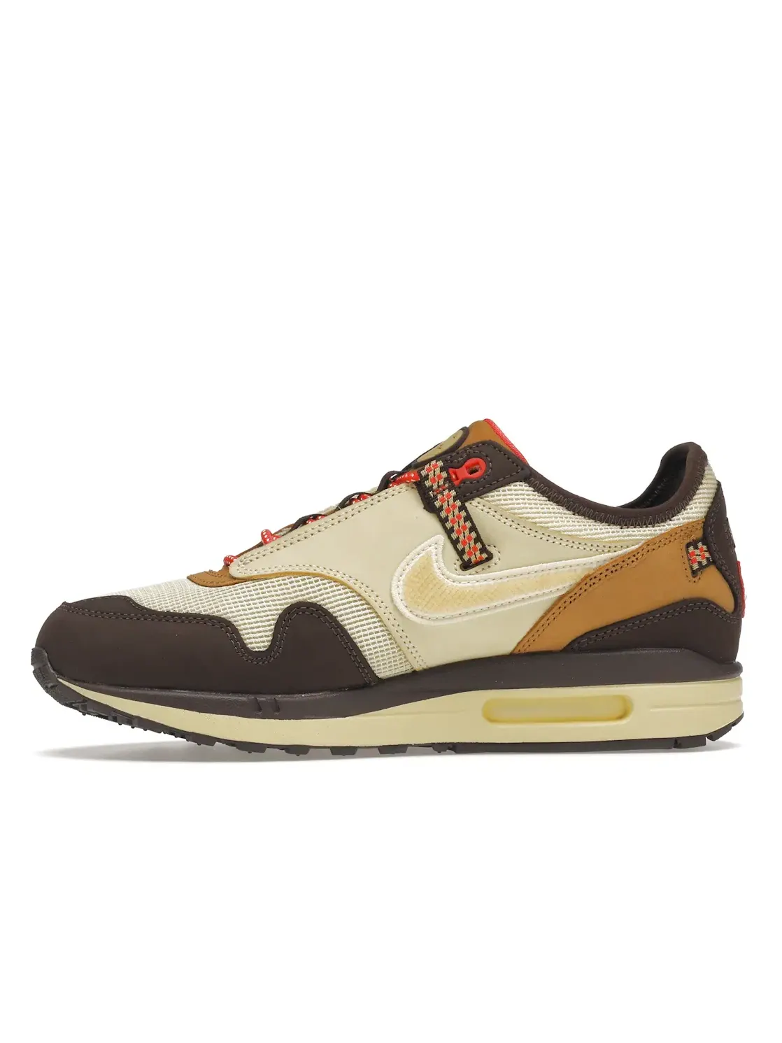 Мужские кроссовки Lifestyle Nike Air Max 1 Travis Scott Cactus Jack — изображение 3 из 4, коричневый/--красный