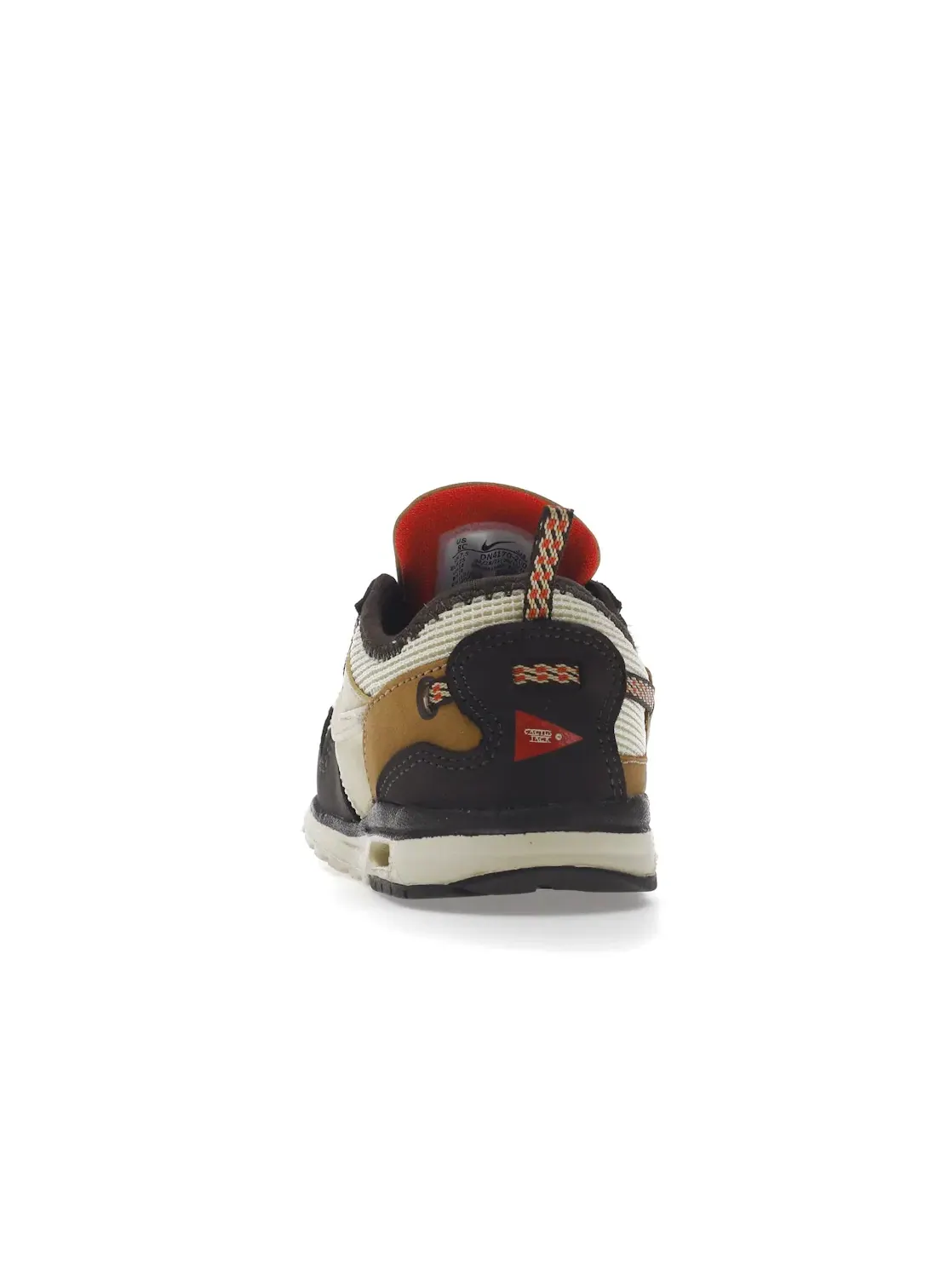 Детские кроссовки Lifestyle с принтом Nike Air Max 1 Travis Scott Cactus Jack — изображение 4 из 4, коричневый///красный