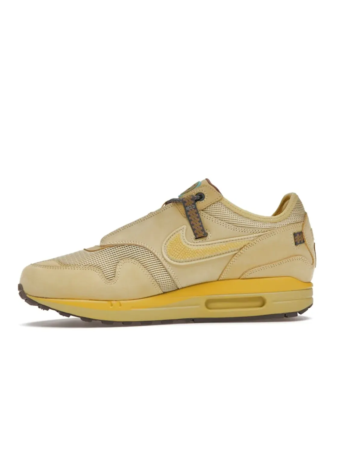 Мужские кроссовки Lifestyle с принтом Nike Air Max 1 Travis Scott Cactus Jack — изображение 3 из 4, золотистый