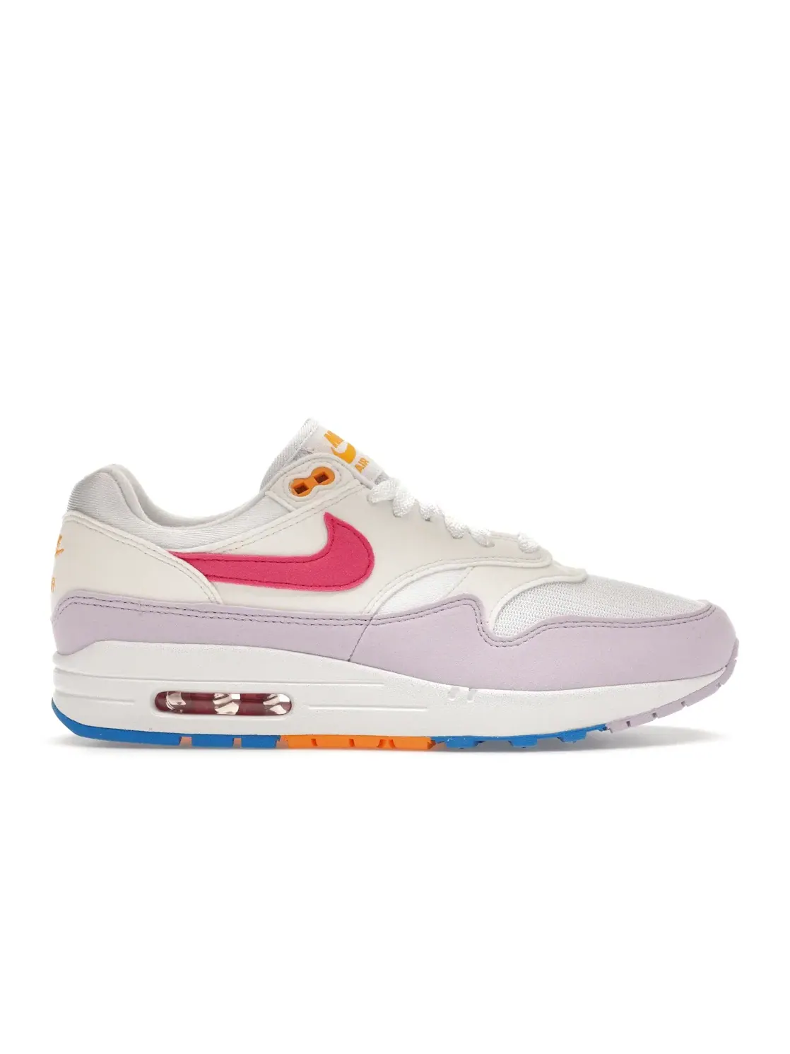Женские кроссовки Lifestyle Nike Air Max 1 — изображение 1 из 4, белый/розовый-синий