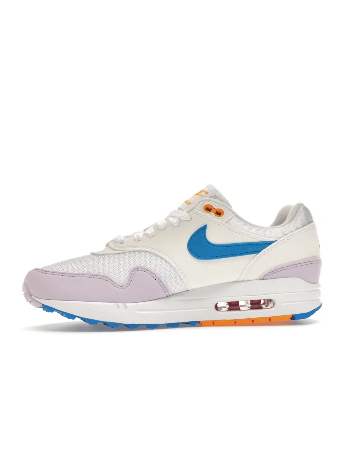 Женские кроссовки Lifestyle Nike Air Max 1 — изображение 3 из 4, белый/розовый-синий