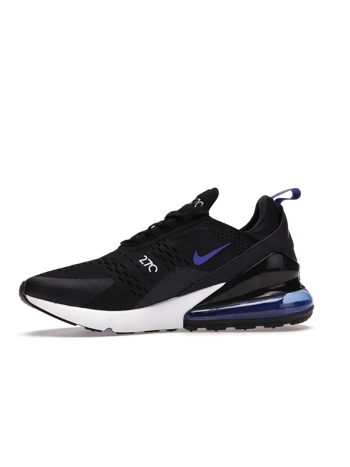 Мужские кроссовки с амортизацией Nike Air Max 270 — изображение 3 из 4, черный/фиолетовый-белый