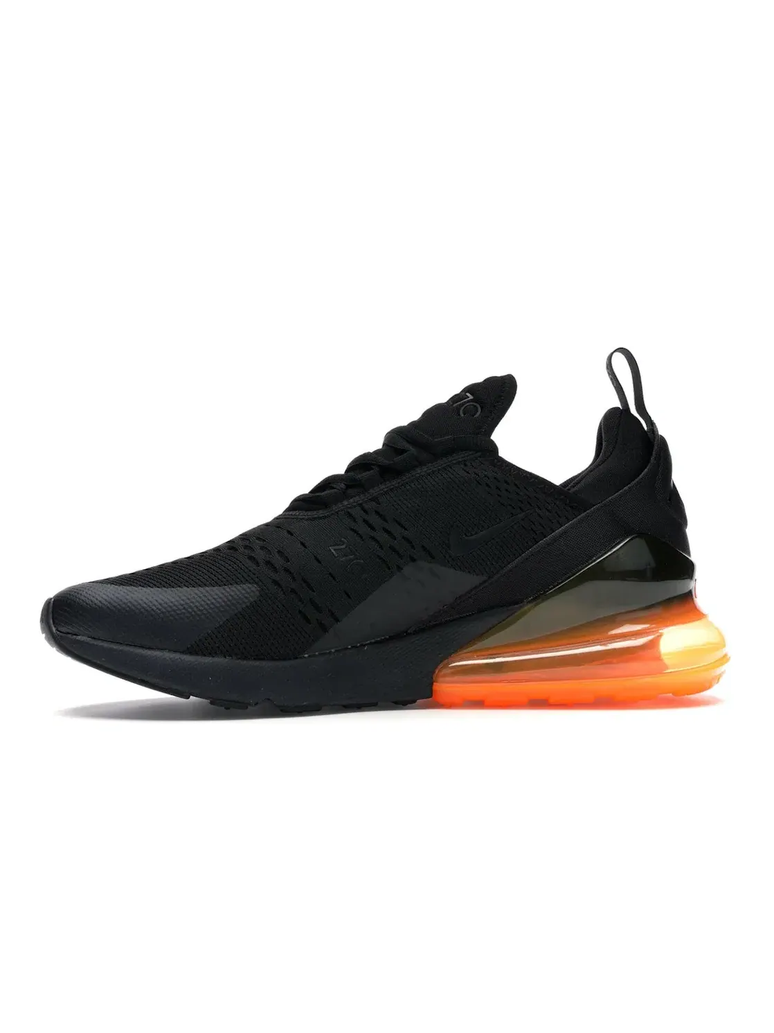 Мужские кроссовки Lifestyle Nike Air Max 270 — изображение 3 из 4, черный/черный-оранжевый