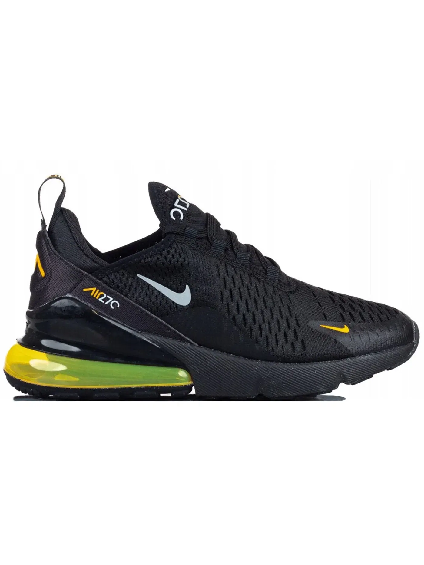 Детские кроссовки Lifestyle Nike Air Max 270 — изображение 1 из 1, черный/серый/золотистый