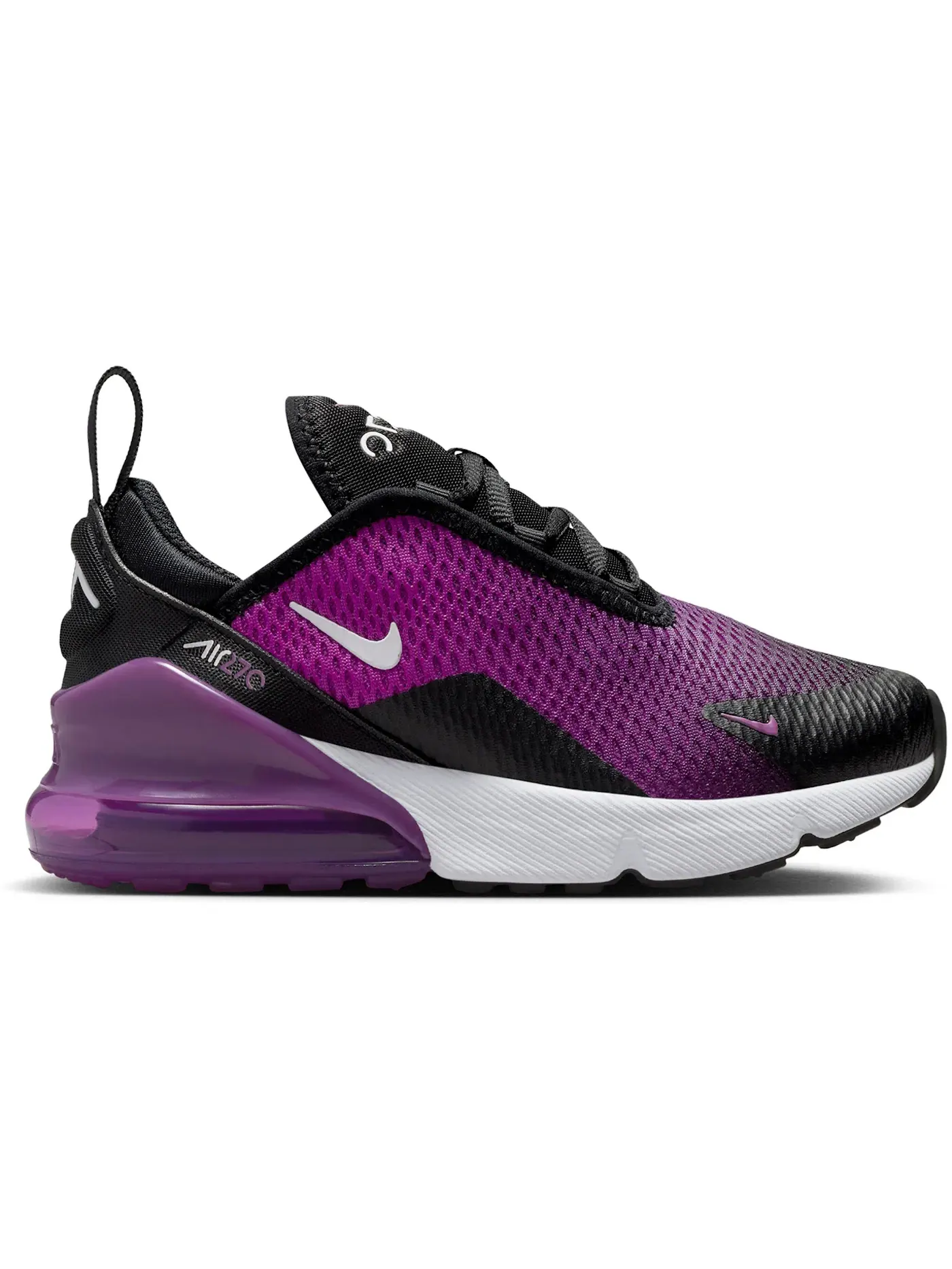 Детские кроссовки Lifestyle Nike Air Max 270 — изображение 1 из 1, черный/фиолетовый/белый