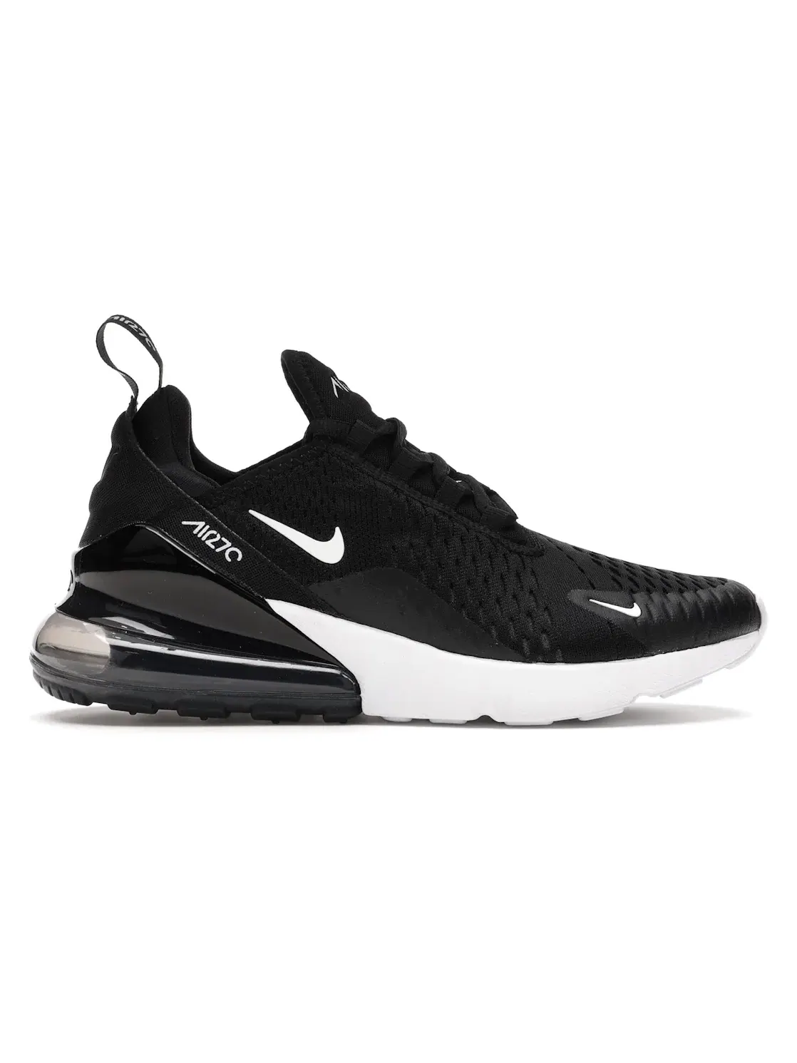 Женские кроссовки с амортизацией Nike Air Max 270 — изображение 1 из 4, черный/-белый