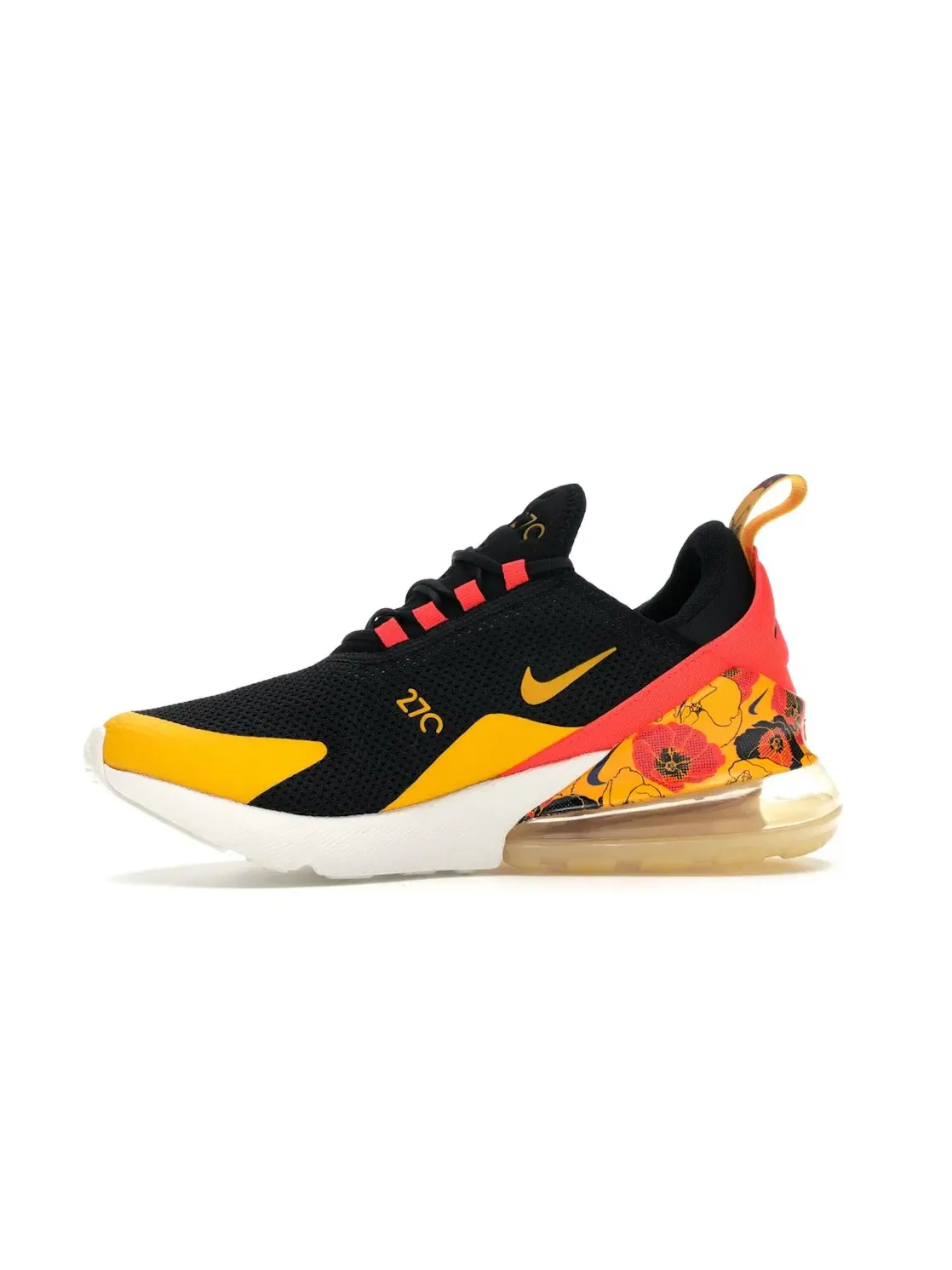 Женские кроссовки для повседневной носки Nike Air Max 270 Nike — изображение 3 из 4, черный/яркий-золотистый