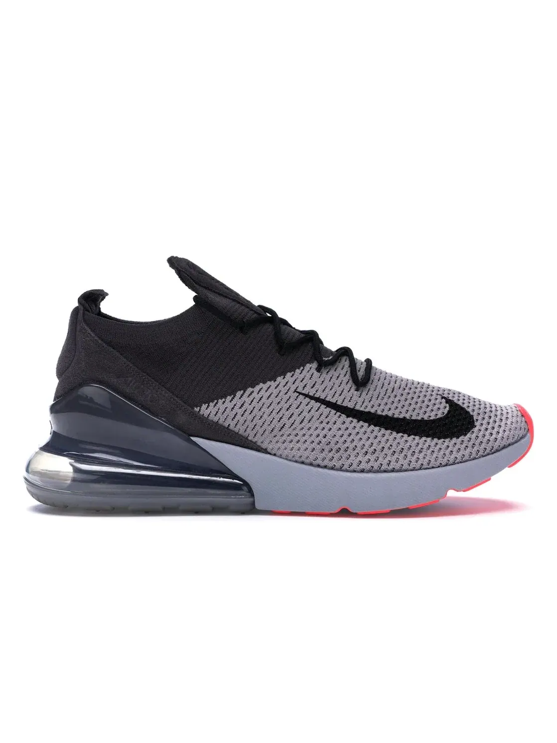 Мужские кроссовки с контрастной подошвой Nike Air Max 270 Flyknit — изображение 1 из 4, серый/серый--черный