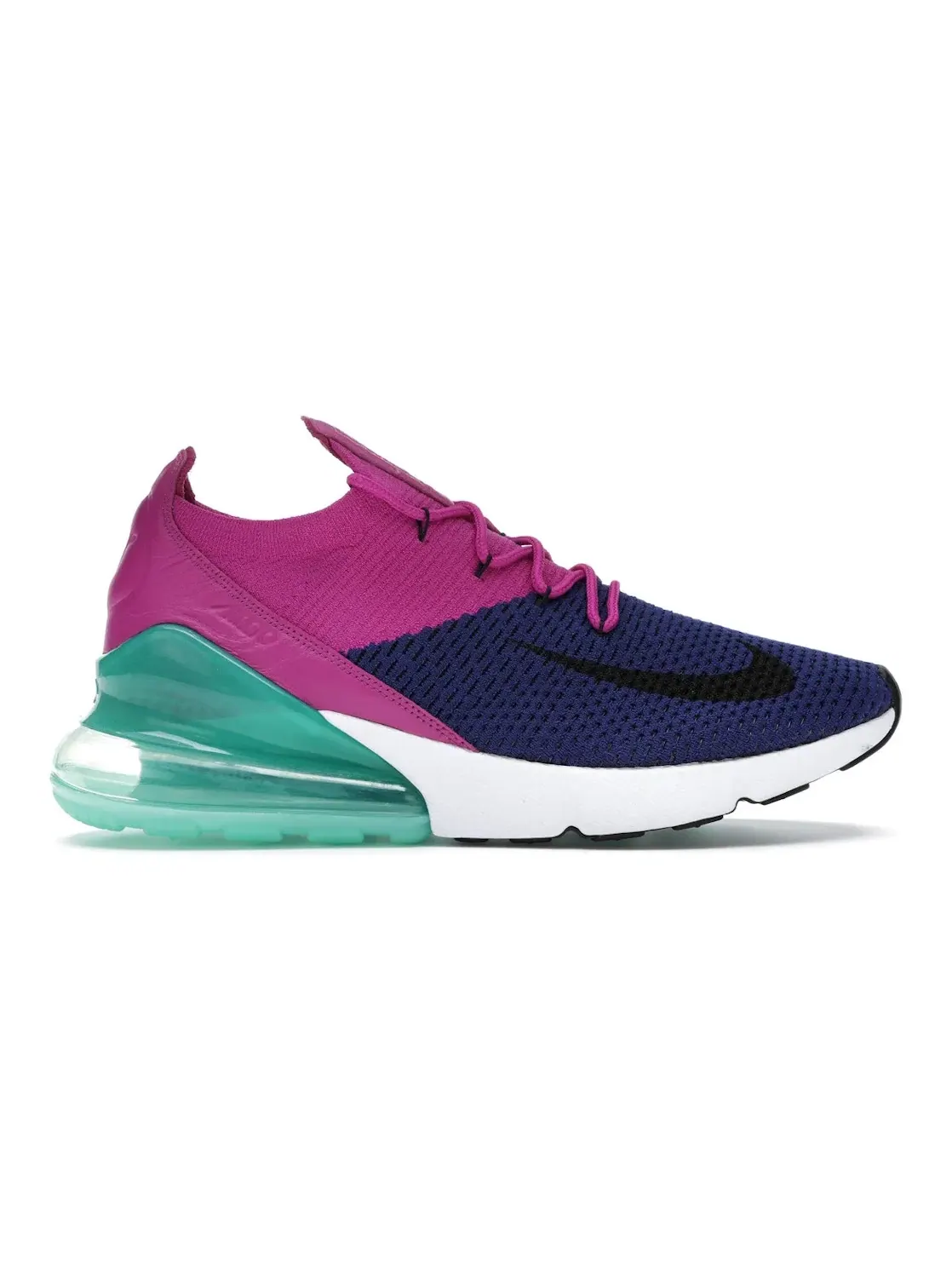 Мужские кроссовки Lifestyle с верхом Flyknit Nike Air Max 270 Flyknit Nike — изображение 1 из 4, глубокий синий/черный