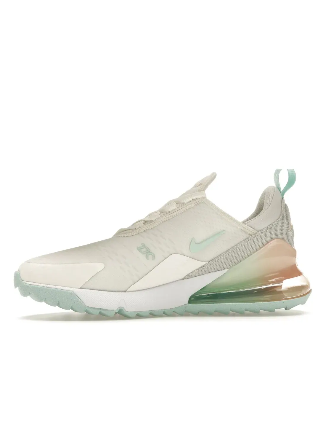 Мужские кроссовки для гольфа Nike Air Max 270 Golf, Sail/Crimson Tint/Photon Dust/Light Dew — изображение 3 из 4