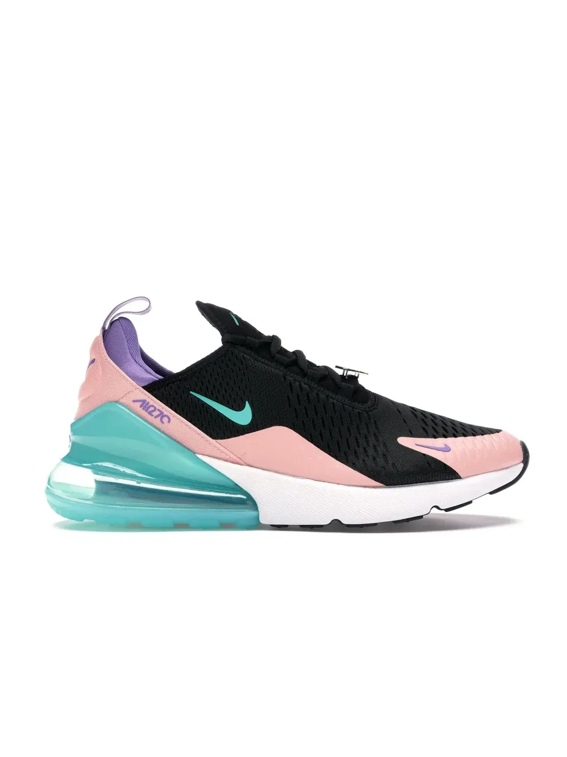 Мужские кроссовки Lifestyle с максимальной амортизацией Nike Air Max 270 — изображение 1 из 4, черный/--фиолетовый