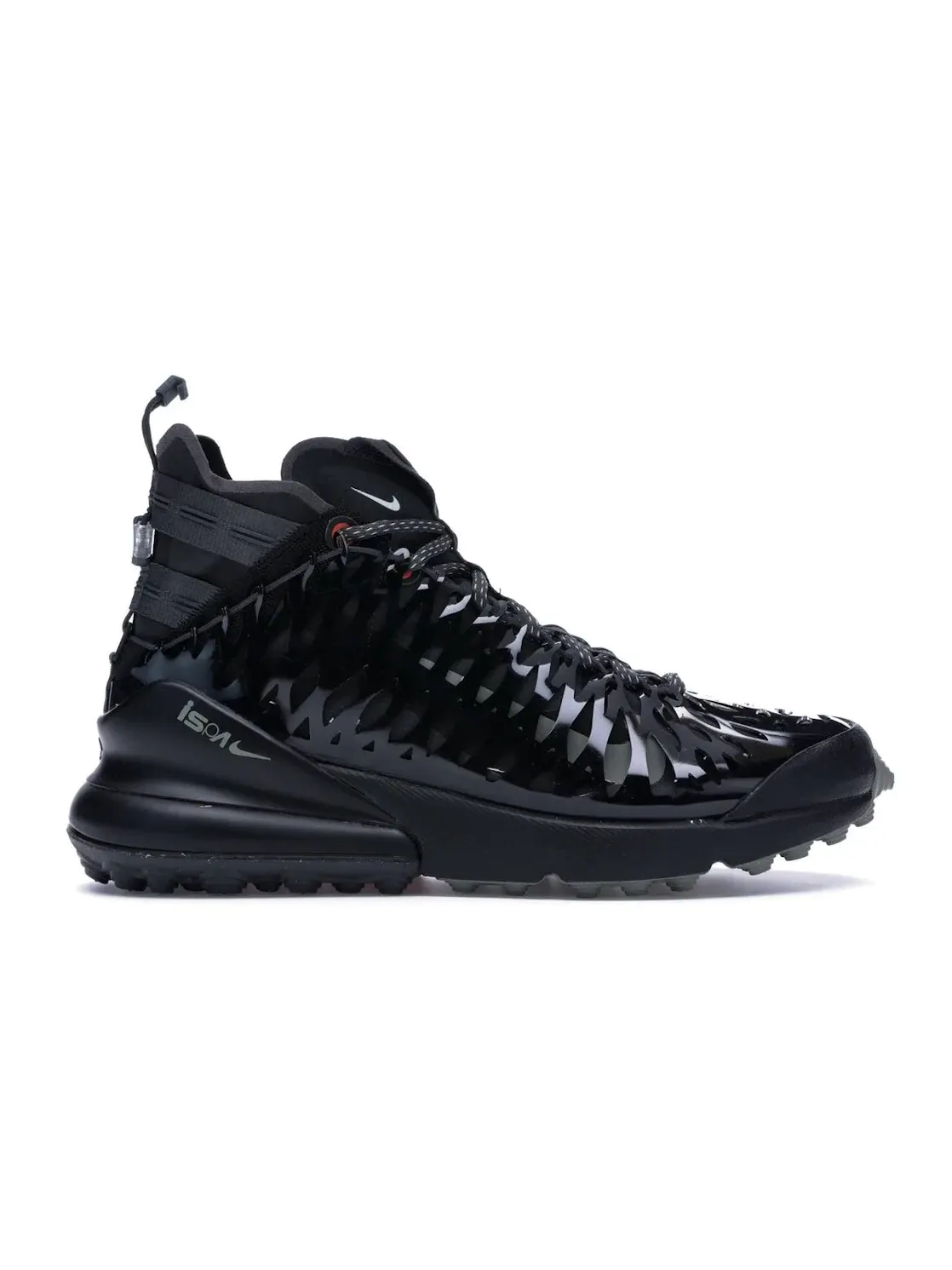 Мужские кроссовки Lifestyle с уникальной системой шнуровки Nike Air Max 270 ISPA — изображение 1 из 4, черный/-темный