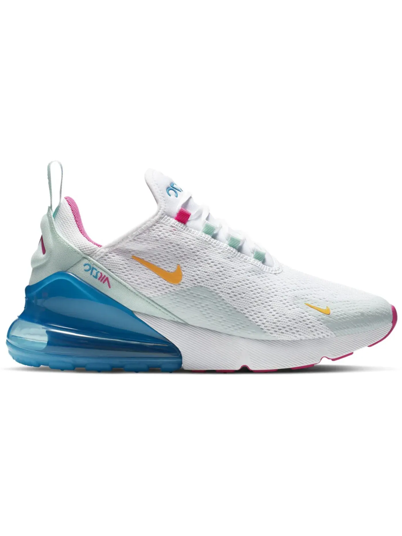 Женские кроссовки Lifestyle Nike Air Max 270 — изображение 1 из 1, белый/золотистый
