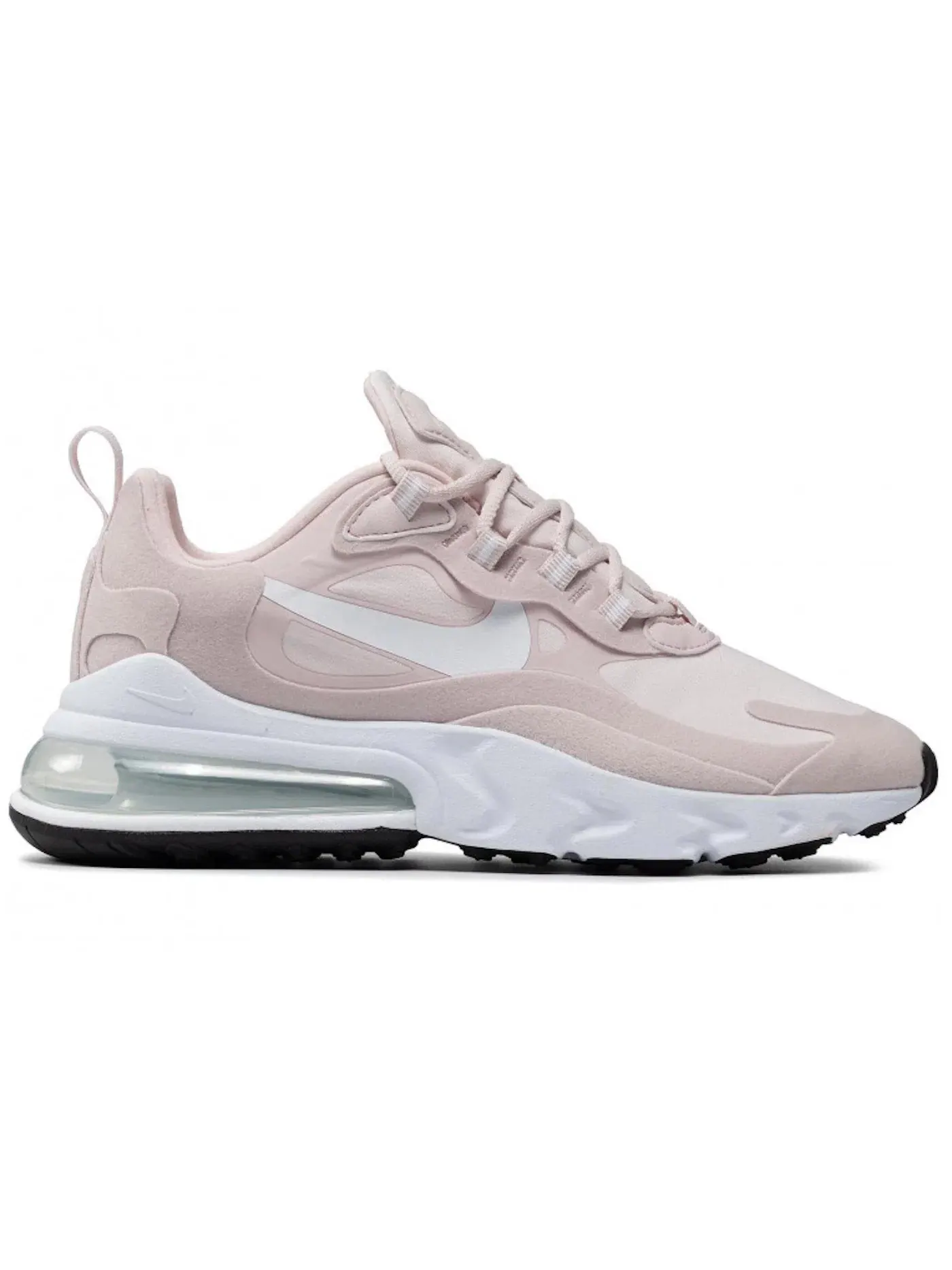 Женские кроссовки для повседневной носки Nike Air Max 270 React — изображение 1 из 1, розовый/белый/черный