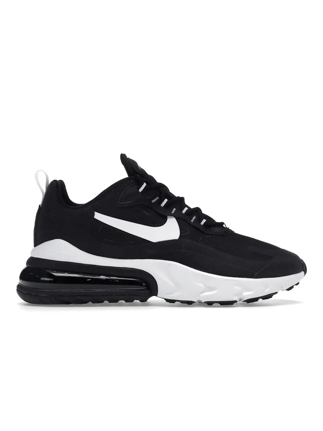 Мужские кроссовки с амортизацией Nike Air Max 270 React — изображение 1 из 4, черный/черный-белый