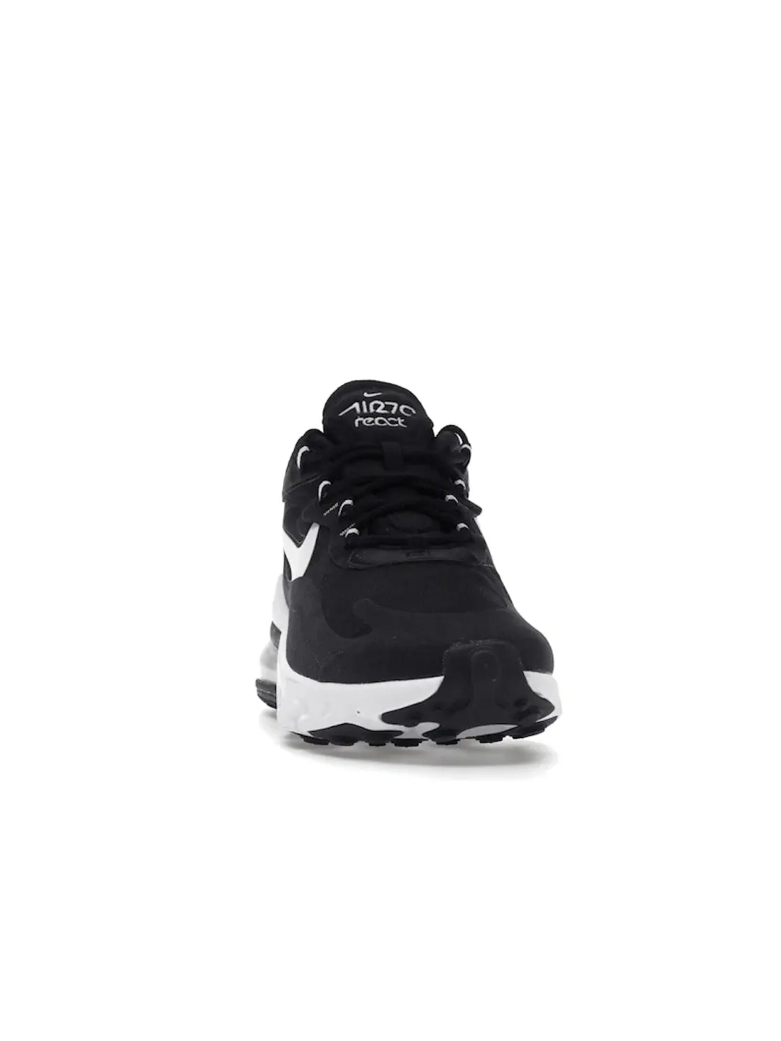 Мужские кроссовки с амортизацией Nike Air Max 270 React — изображение 2 из 4, черный/черный-белый