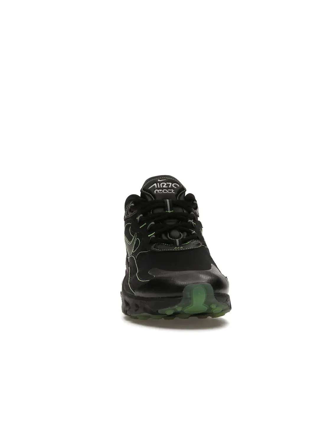 Мужские кроссовки Lifestyle с амортизацией Nike Air Max 270 React — изображение 2 из 4, черный/черный-зеленый