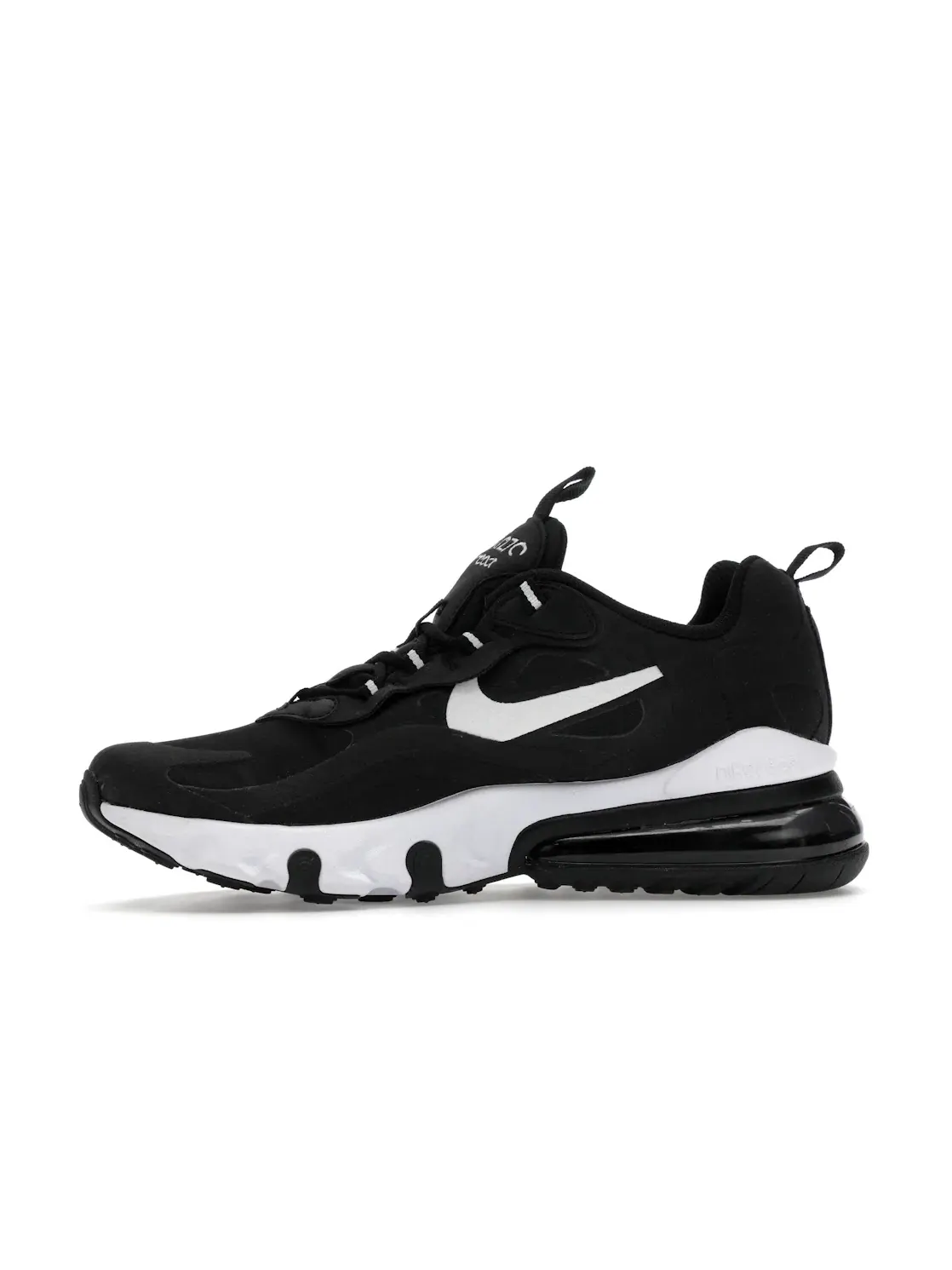Детские кроссовки Lifestyle Nike Air Max 270 React — изображение 3 из 4, черный/черный/белый