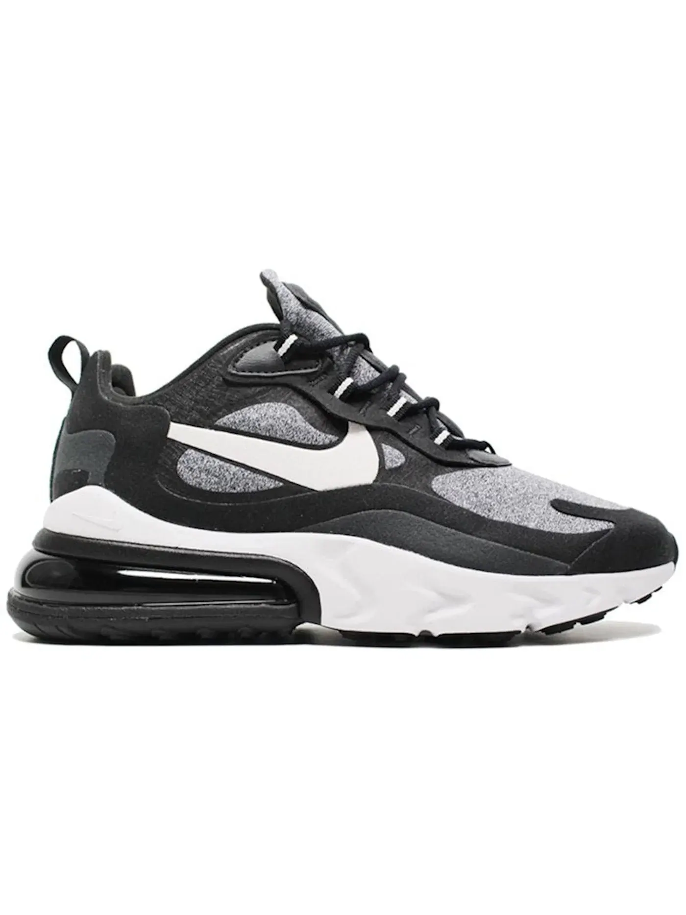 Женские кроссовки Lifestyle Nike Air Max 270 React — изображение 1 из 1, черный/серый-черный