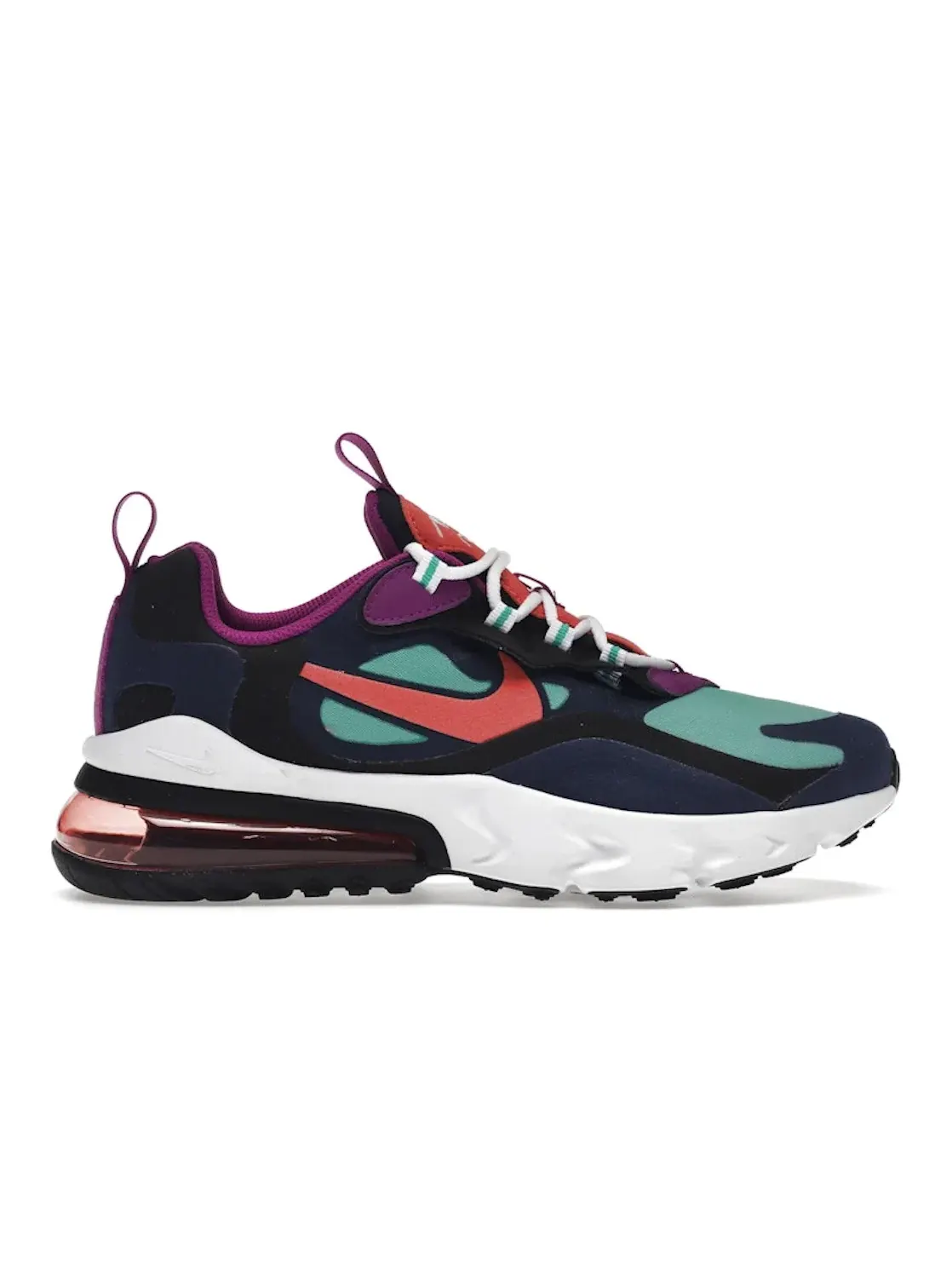 Детские кроссовки Lifestyle Nike Air Max 270 React — изображение 1 из 4, синий/черный/зеленый