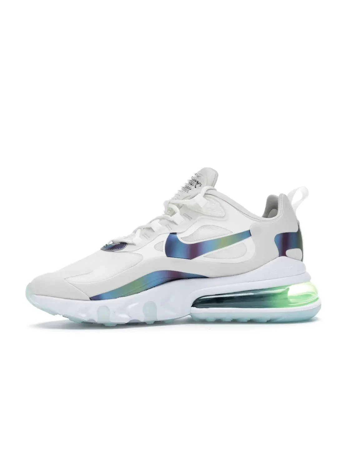 Мужские кроссовки Lifestyle с принтом Nike Air Max 270 React Nike — изображение 3 из 4, белый/мульти--платиновый