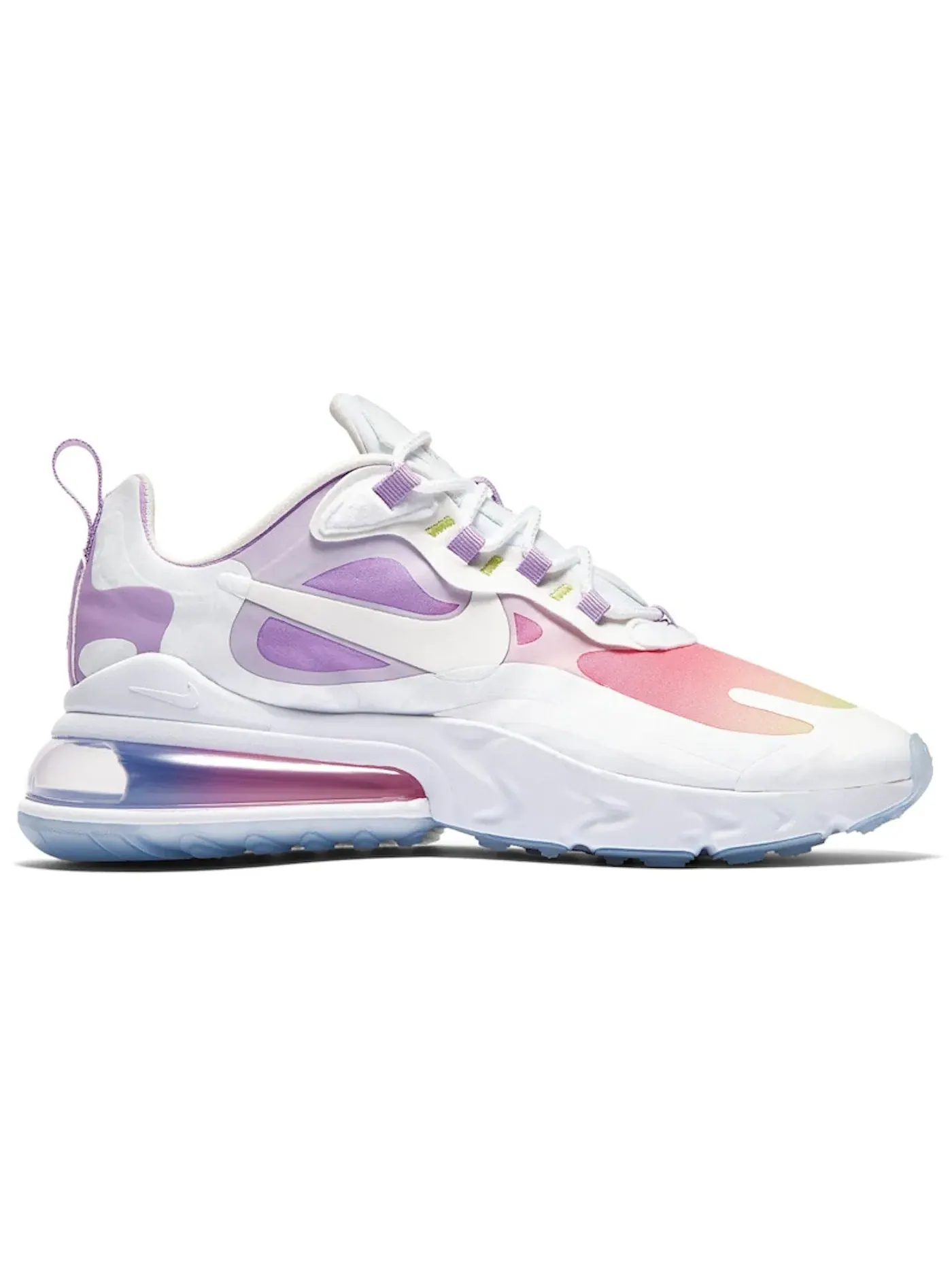 Женские кроссовки Lifestyle Nike Air Max 270 React — изображение 1 из 1, мульти-/белый