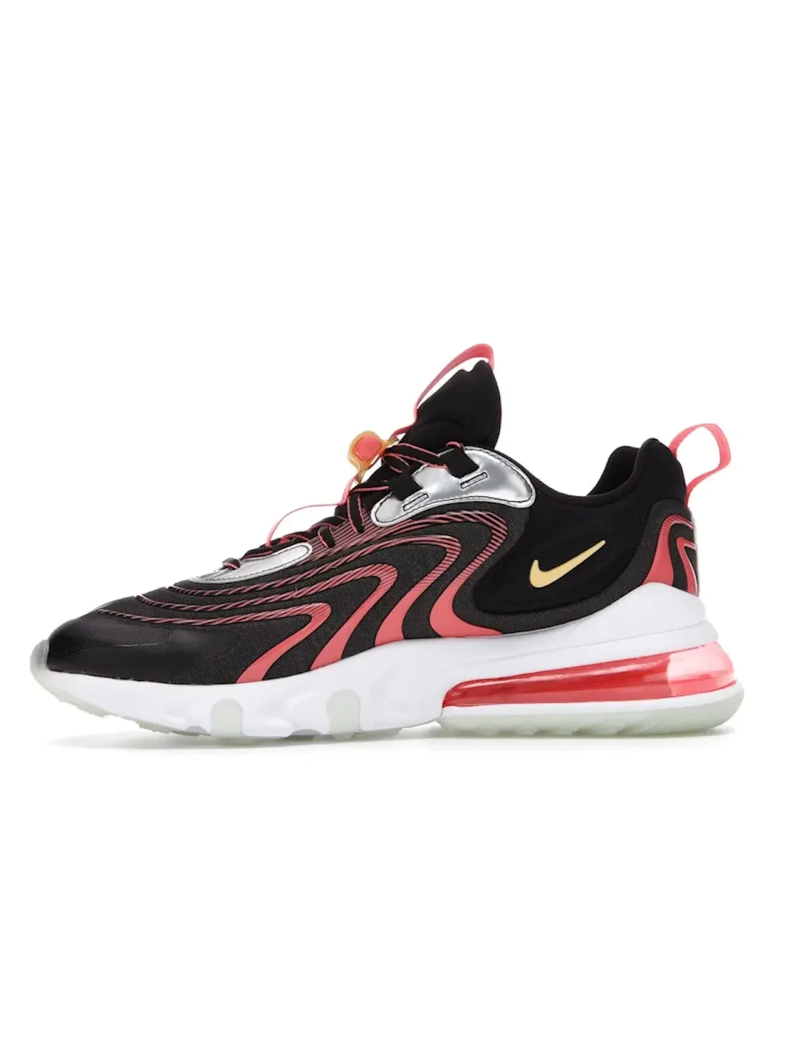 Мужские кроссовки Lifestyle Nike Air Max 270 React Eng — изображение 3 из 4, черный/--золотистый