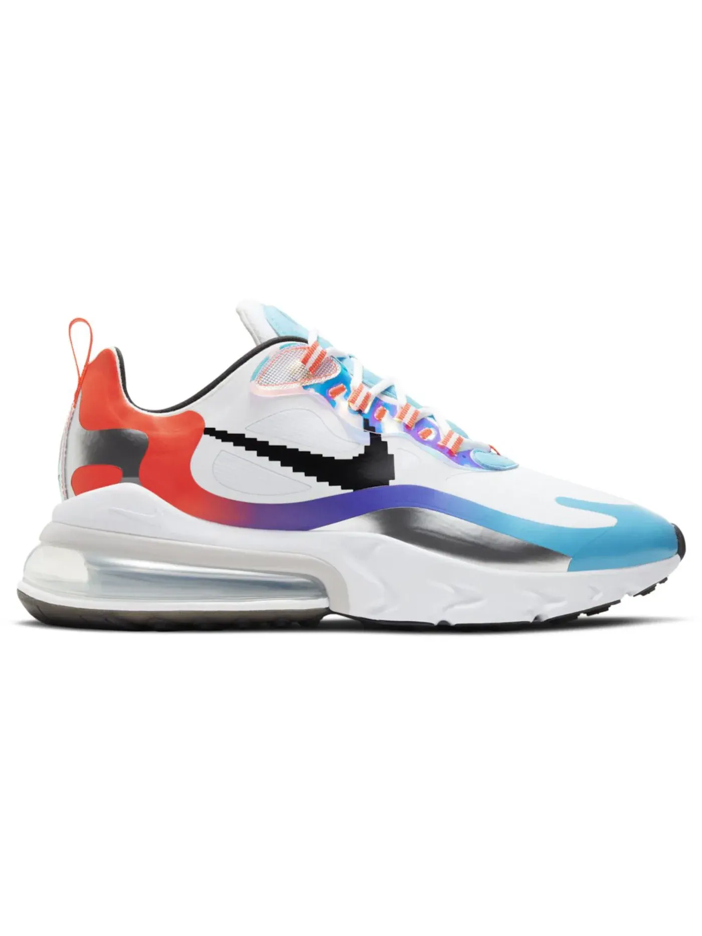 Мужские кроссовки с амортизацией Nike Air Max 270 React — изображение 1 из 1, белый/черный/белый