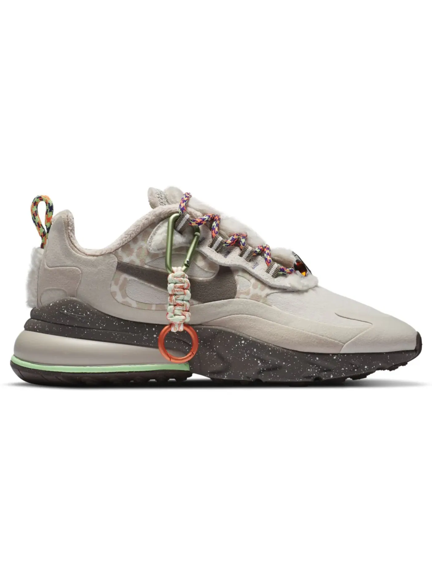 Женские кроссовки Lifestyle Nike Air Max 270 React — изображение 1 из 1, светлый коричневый