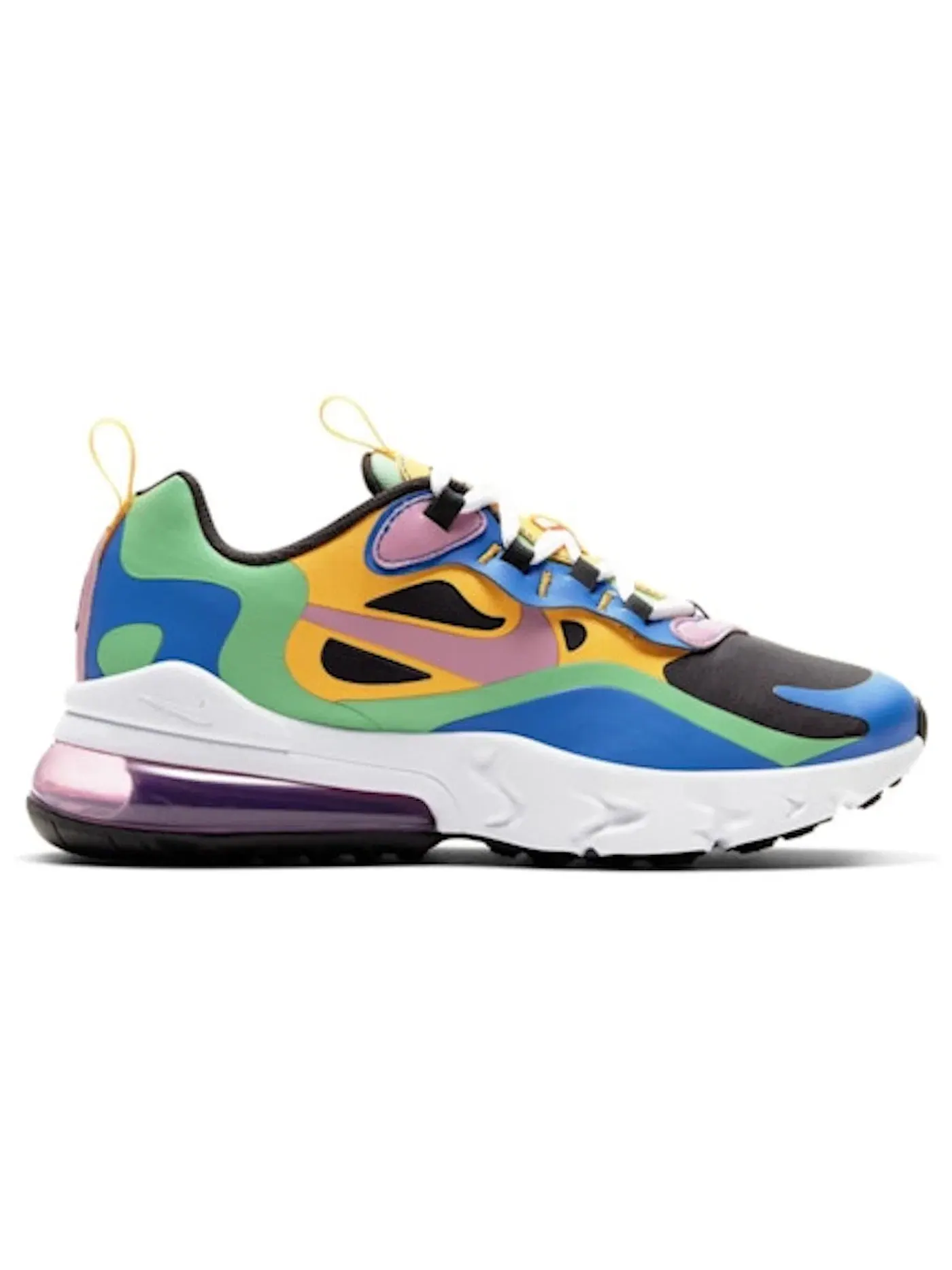 Детские кроссовки Lifestyle Nike Air Max 270 React — изображение 1 из 1, черный/золотистый