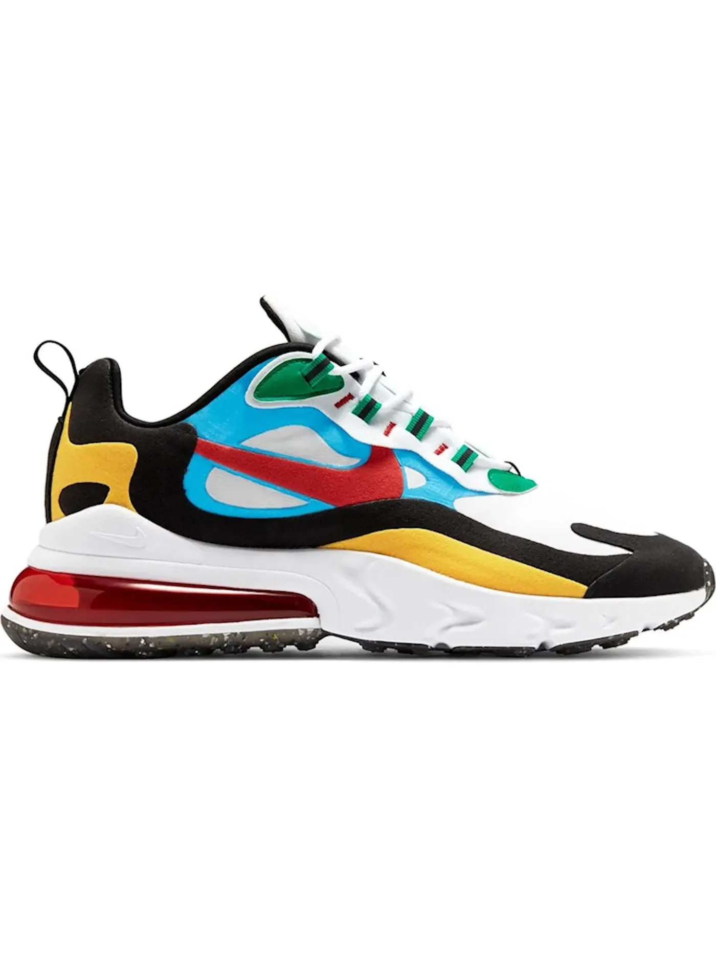 Мужские кроссовки Lifestyle с многоцветным дизайном Nike Air Max 270 React — изображение 1 из 1, белый/красный-белый