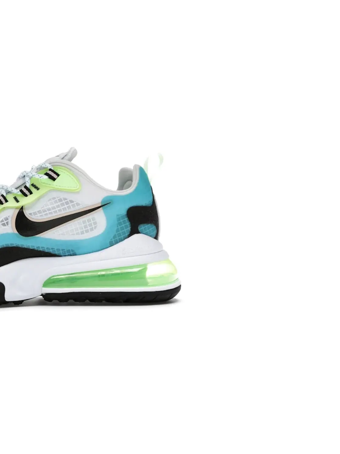Мужские кроссовки Lifestyle Nike Air Max 270 React — изображение 3 из 4, голубой зеленый черный