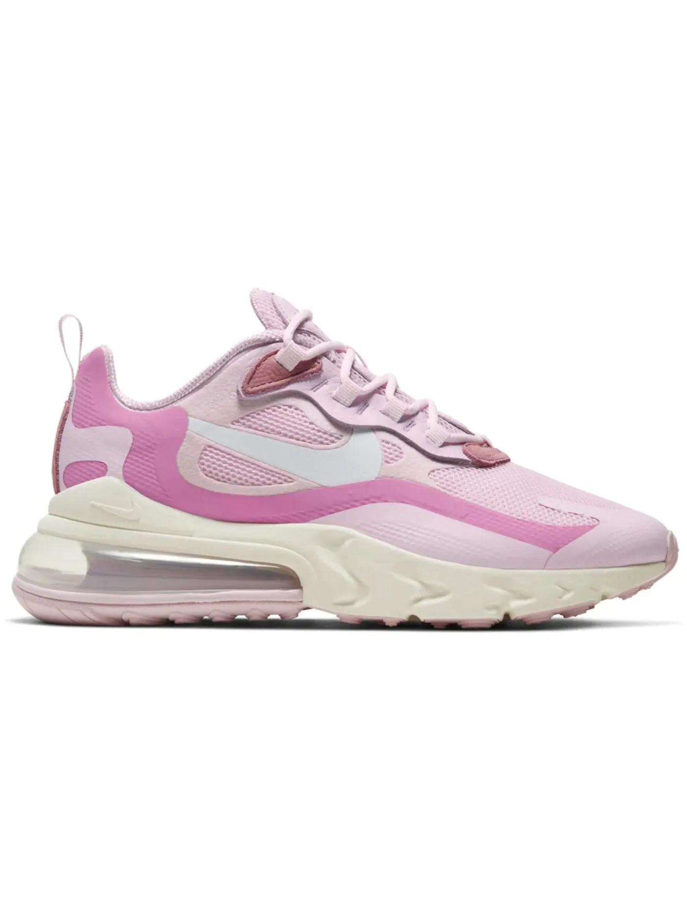 Женские кроссовки Lifestyle Nike Air Max 270 React — изображение 1 из 1, розовый//белый