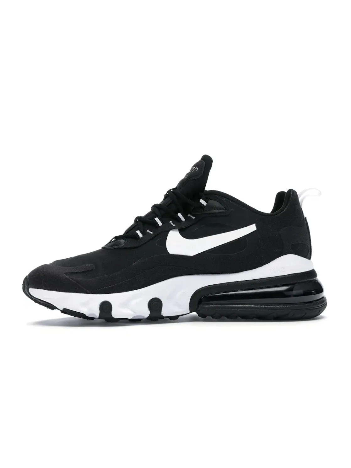 Мужские кроссовки для повседневной носки Nike Air Max 270 React — изображение 3 из 4, черный/черный/белый