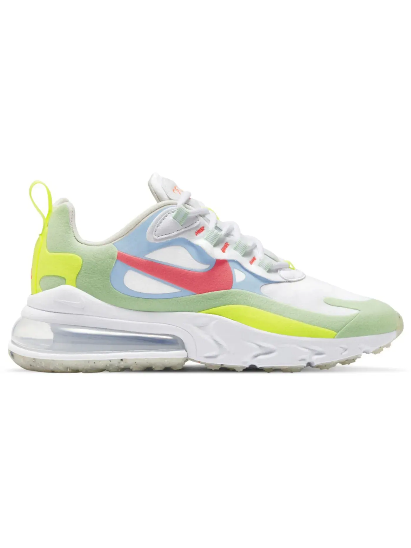 Женские кроссовки Lifestyle Nike Air Max 270 React Regrind — изображение 1 из 1, белый//зеленый