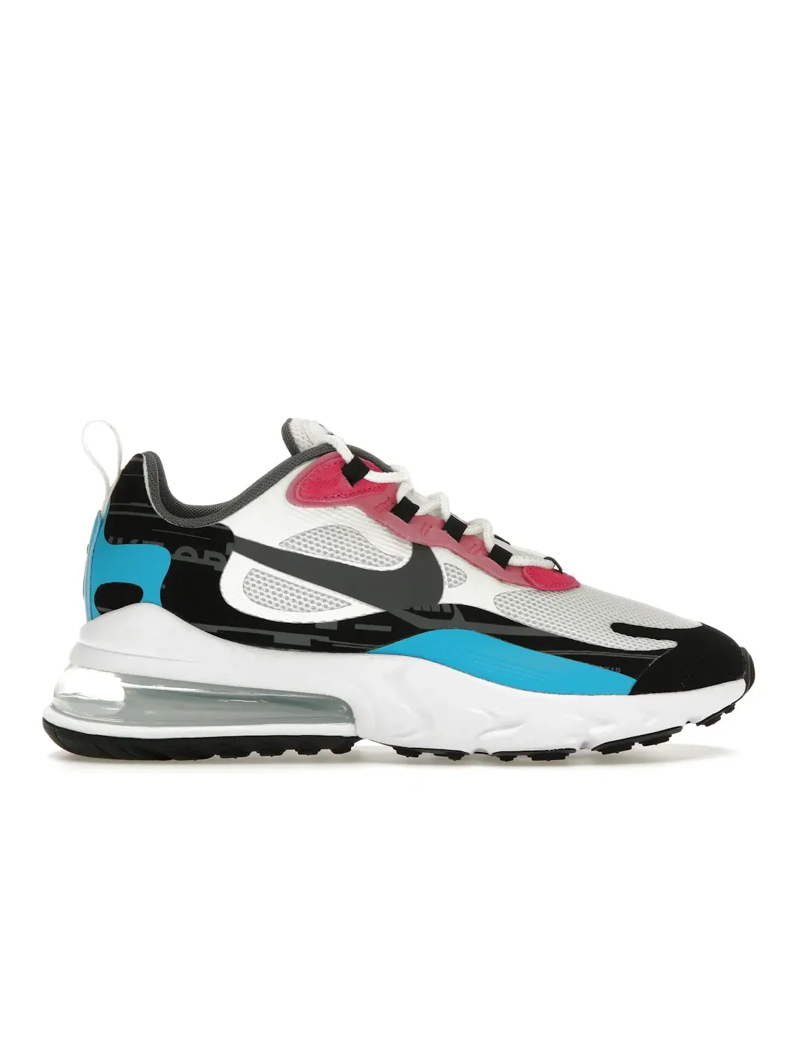 Мужские кроссовки Lifestyle Nike Air Max 270 React — изображение 1 из 4, белый черный синий