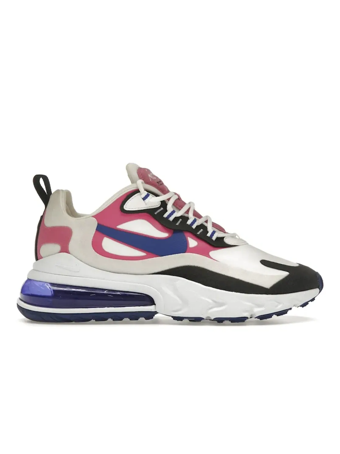 Женские кроссовки Lifestyle Nike Air Max 270 React — изображение 1 из 4, черный/белый/синий