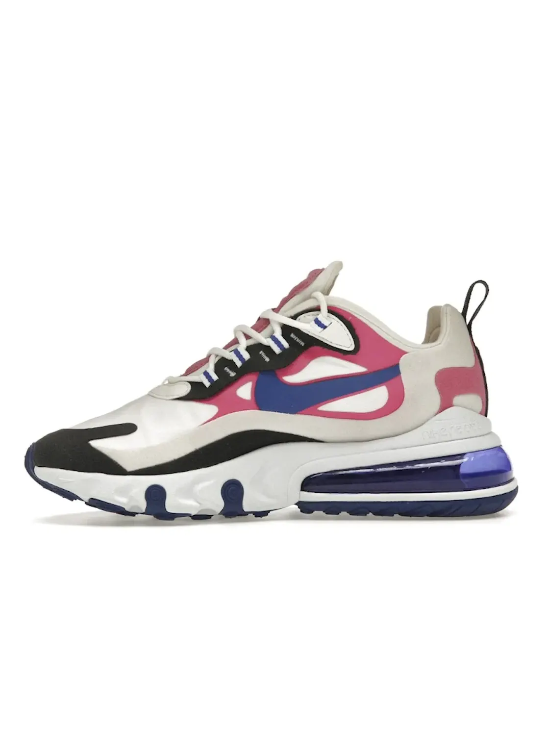 Женские кроссовки Lifestyle Nike Air Max 270 React — изображение 3 из 4, черный/белый/синий
