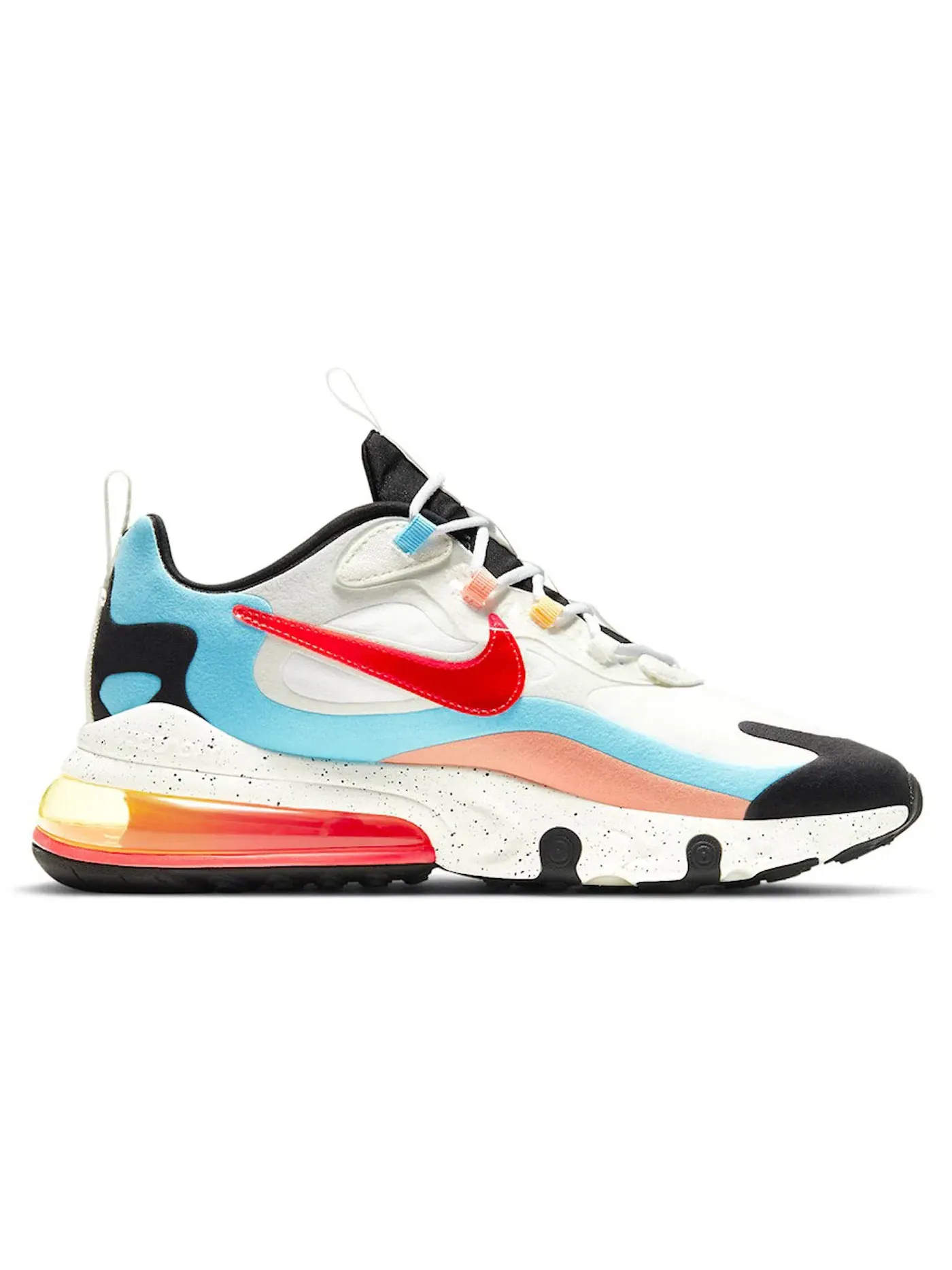 Мужские кроссовки Lifestyle с цветовой блокировкой Nike Air Max 270 React — изображение 1 из 1, белый/-белый
