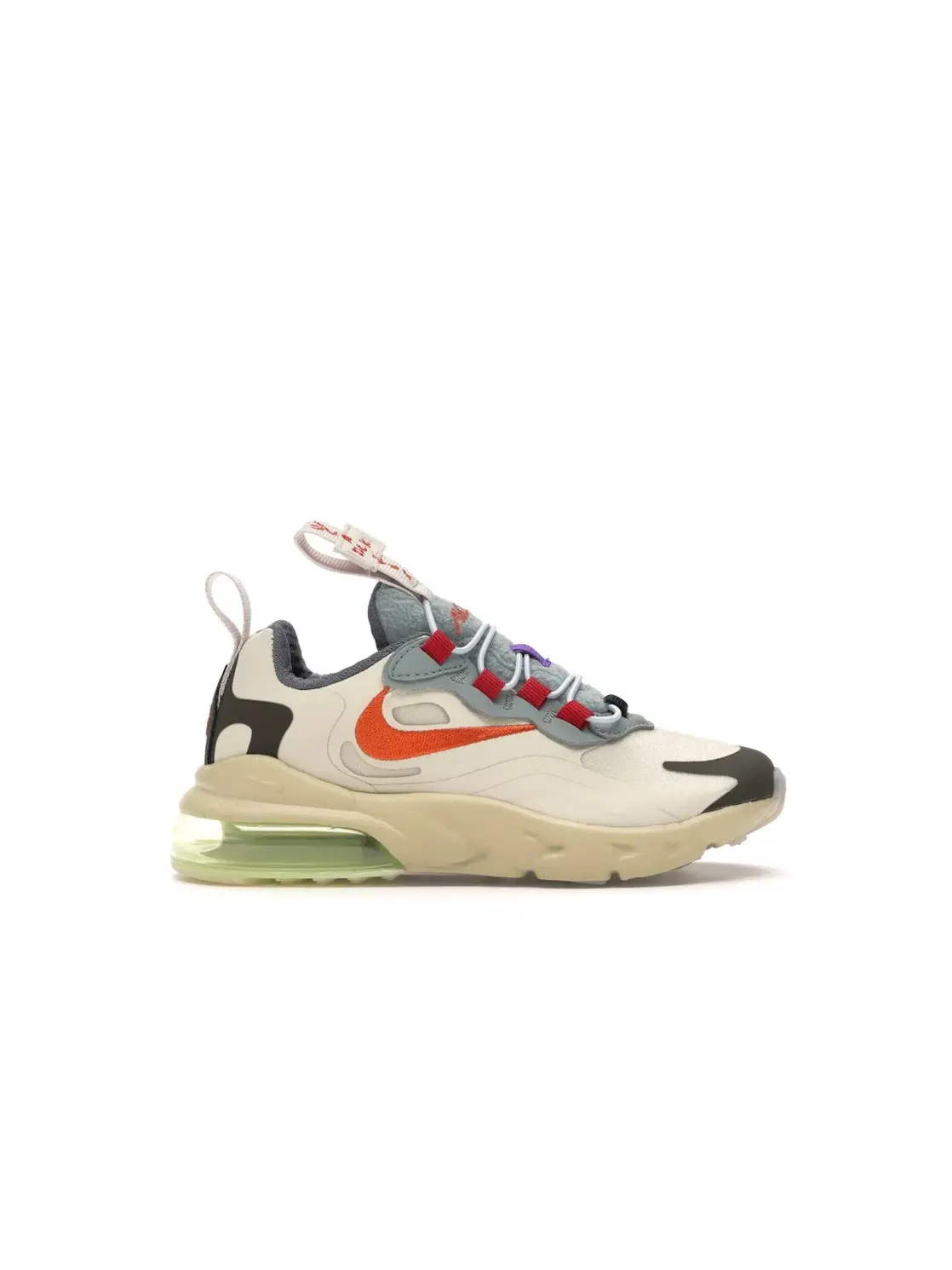 Детские кроссовки Lifestyle с принтом Nike Air Max 270 React — изображение 1 из 4, светлый кремовый/-темный