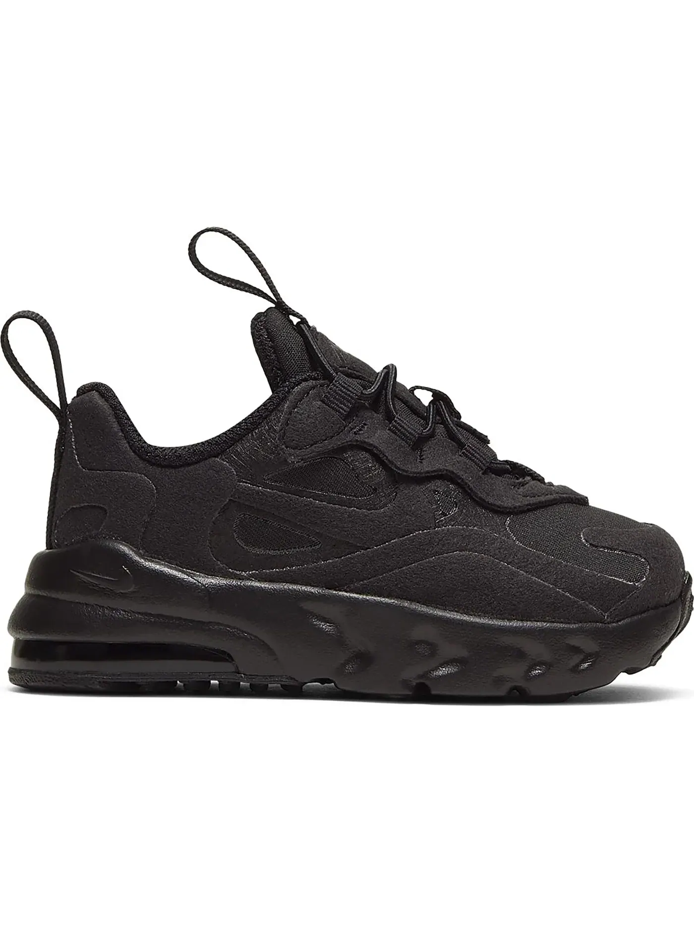 Детские кроссовки Lifestyle Nike Air Max 270 React — изображение 1 из 1, черный/черный-черный