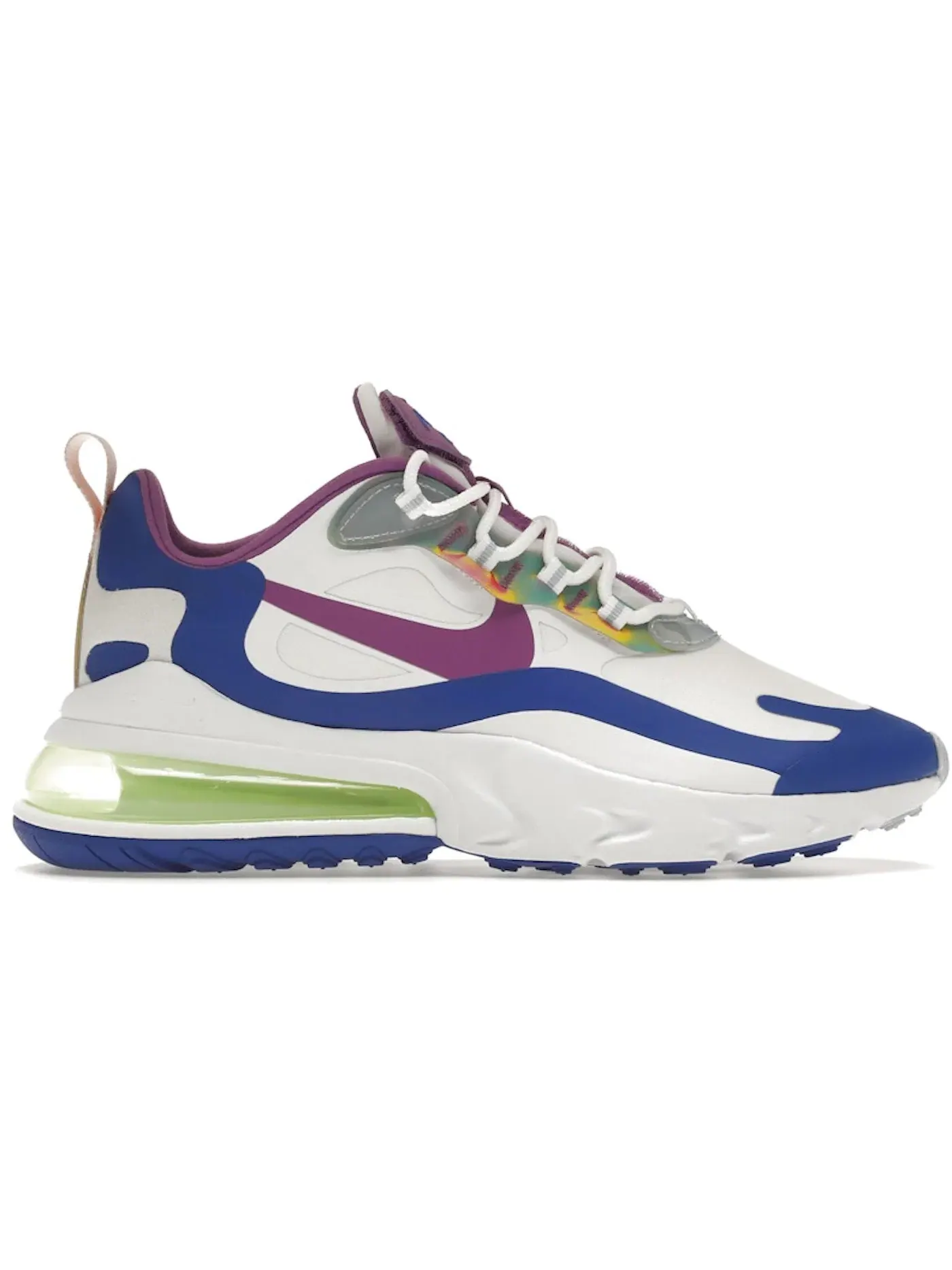 Мужские кроссовки Lifestyle Nike Air Max 270 React — изображение 1 из 1, белый/--зеленый