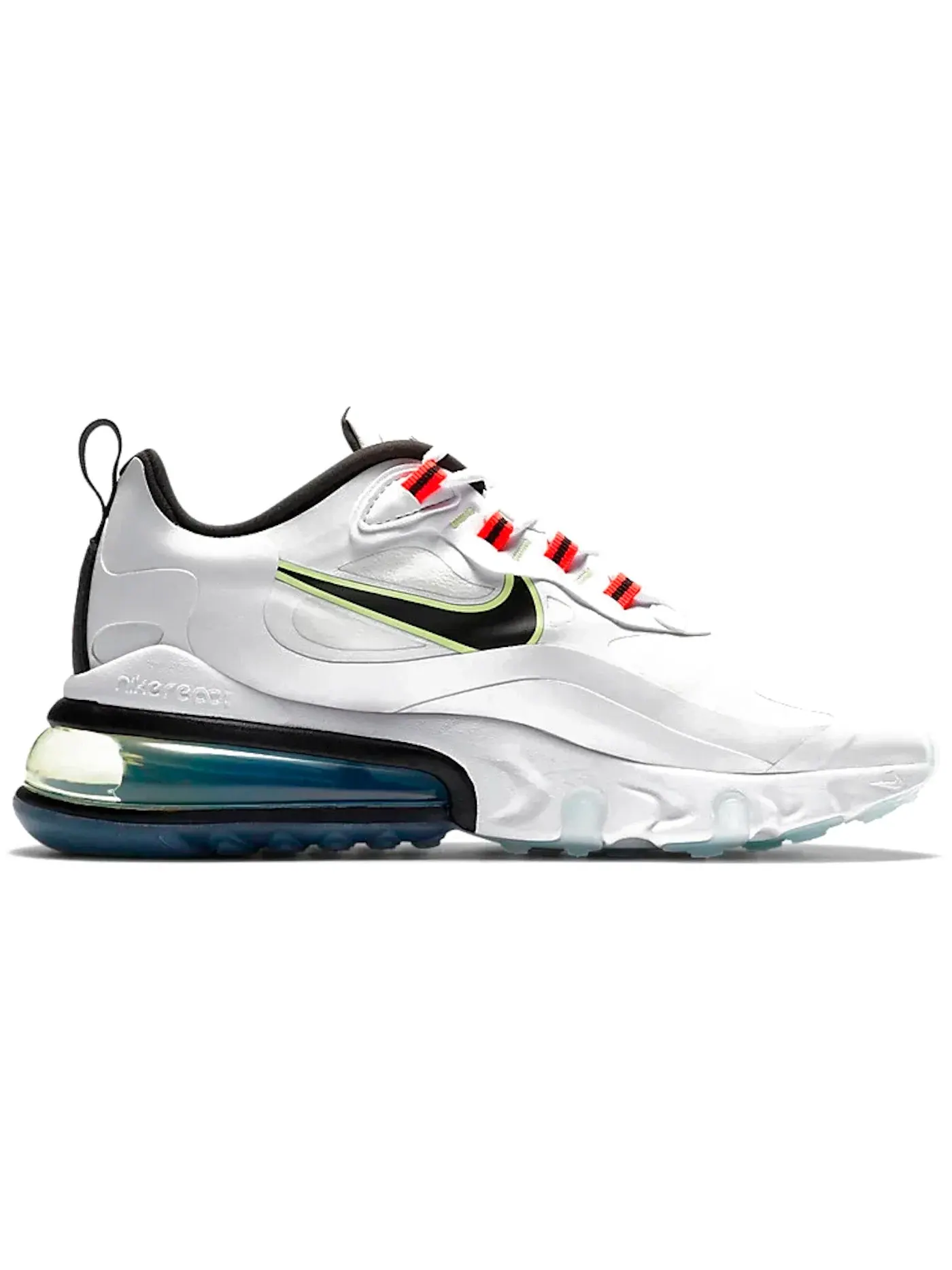 Женские кроссовки с технологией Air Max Nike Air Max 270 React — изображение 1 из 1, белый черный